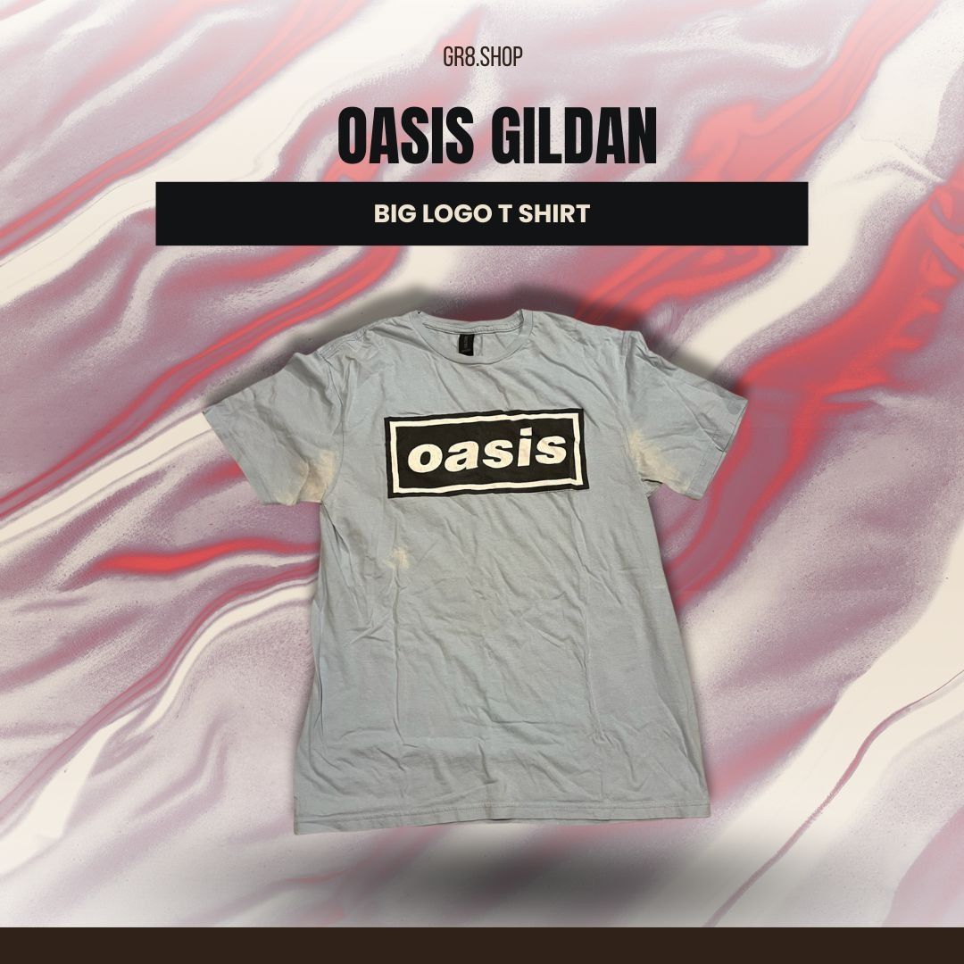 Gildan Oasis Gildan Softstyle Big Logo T-Shirt Size M Gray Comforta Size US M / EU 48-50 / 2 - 1 Thumbnail