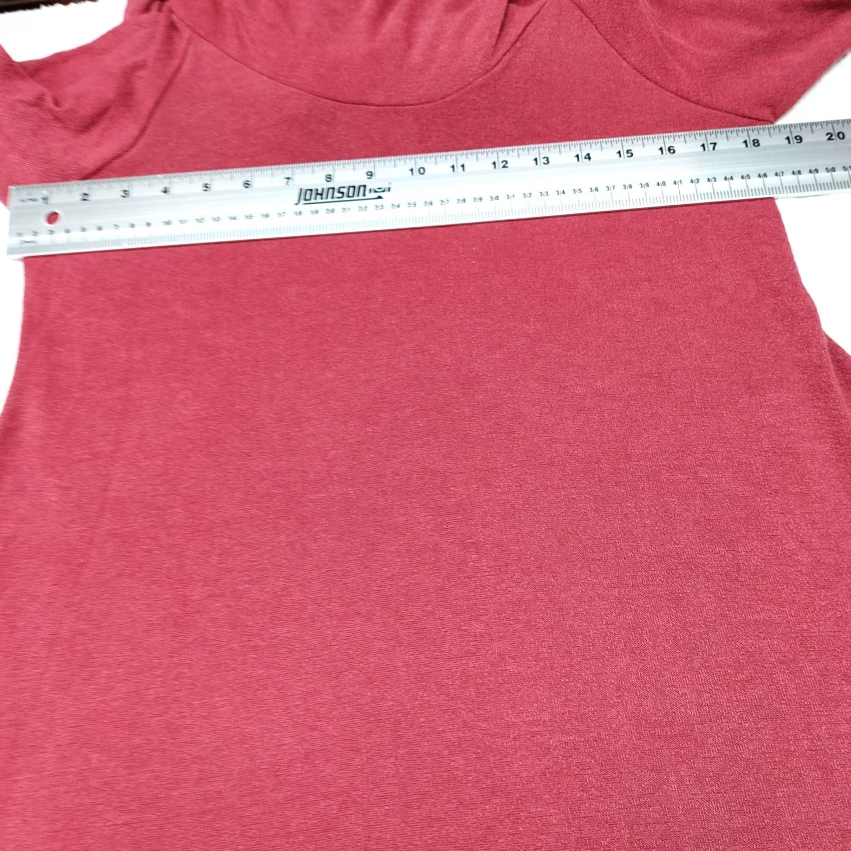 Soft Surroundings Soft Surroundings Womens Tunic Top Petite Medium Pink Cowl Neck Asymmetric Size M / US 6-8 / IT 42-44 - 5 Thumbnail