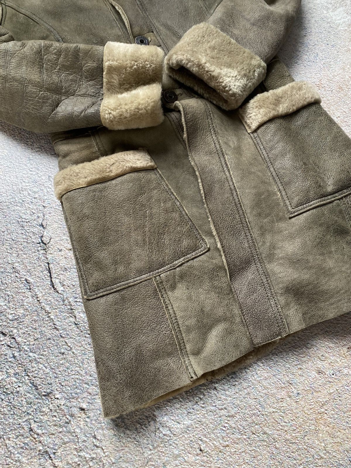 Diesel × Vintage Vintage jacket Diesel Sheepskin coat STAFF PIK Size S / US 4 / IT 40 - 3 Thumbnail