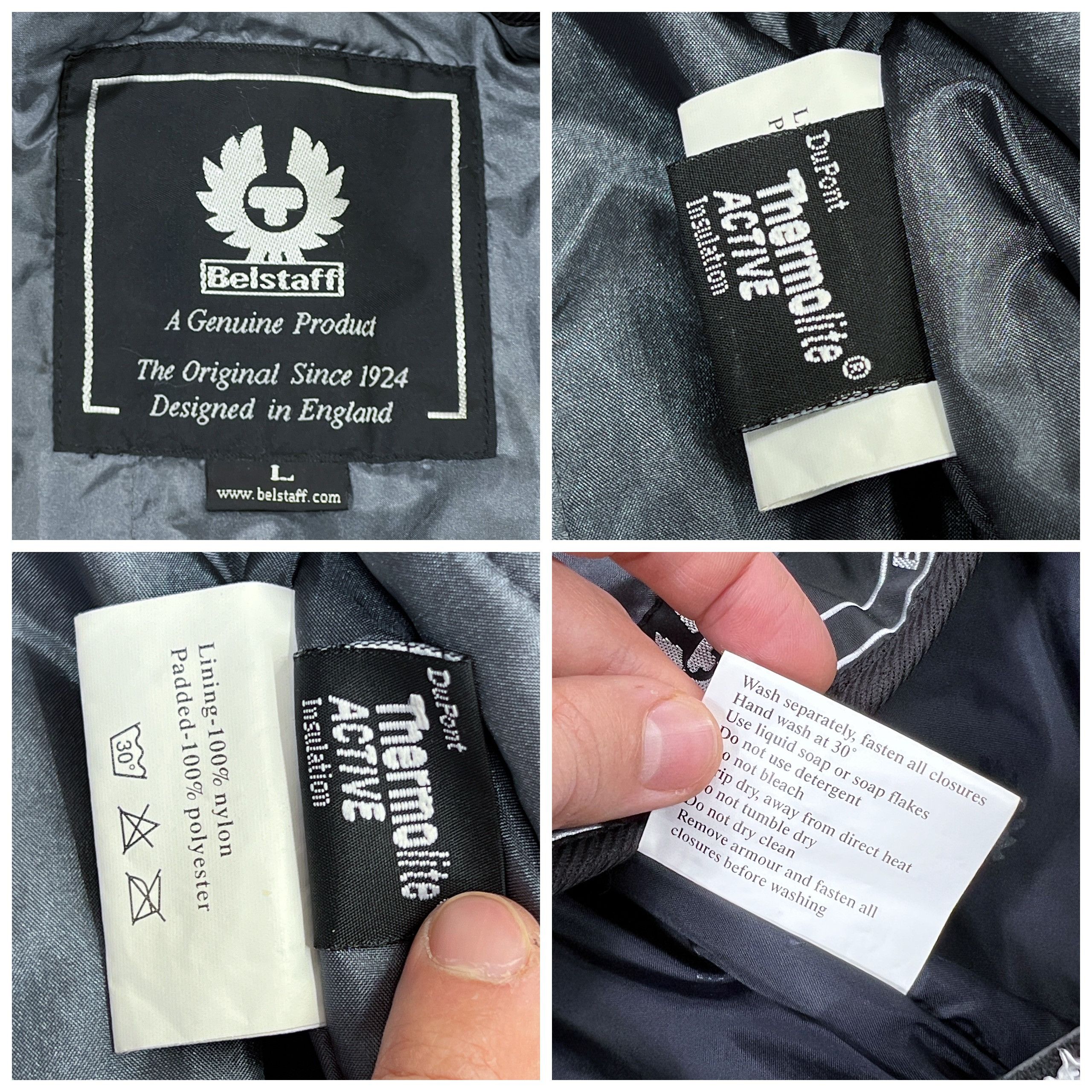 Belstaff × Vintage Belstaff Moto Jacket Warm Linen Elbow & Shoulder Protec Size US L / EU 52-54 / 3 - 24 Thumbnail