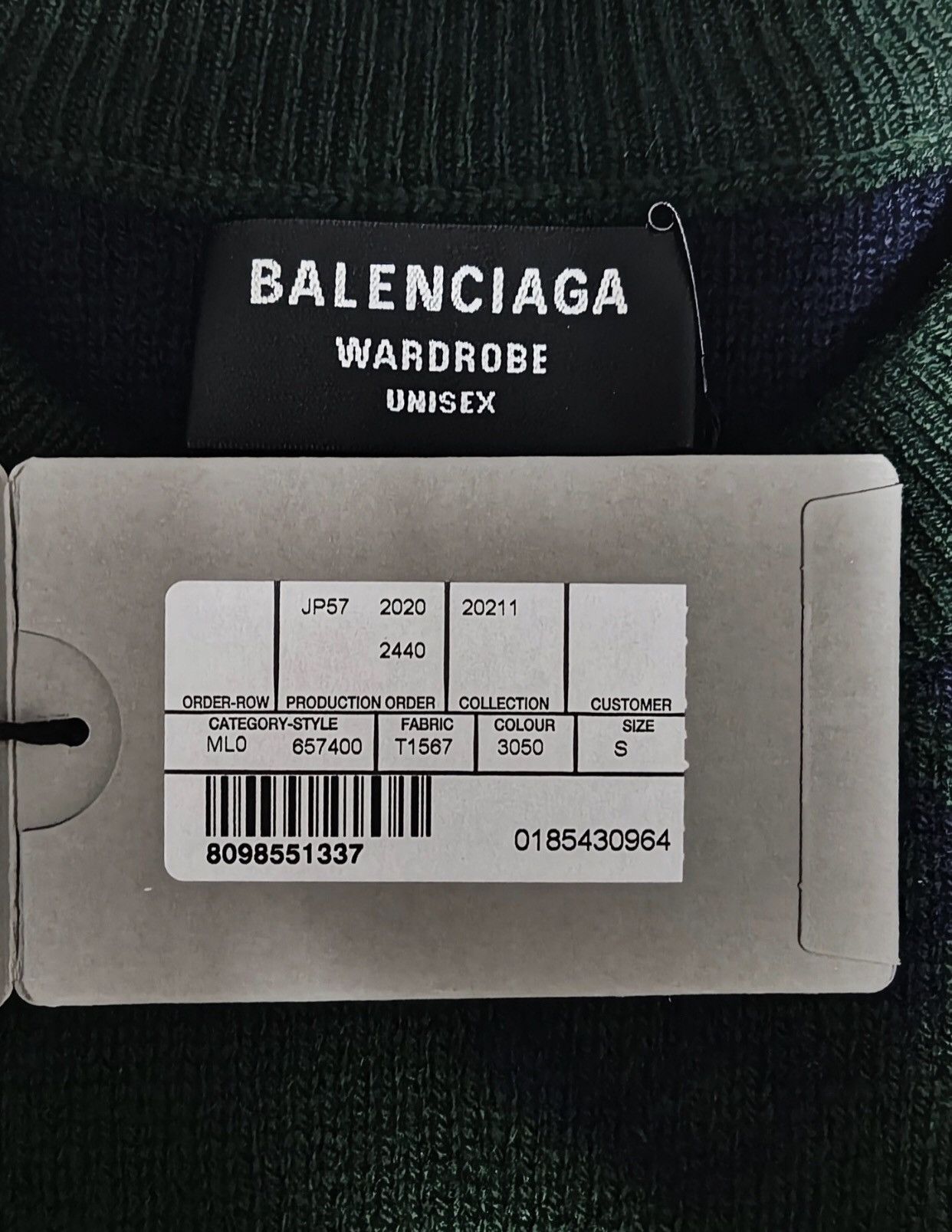 Balenciaga Balenciaga logo printed jacquard sleeved knitted sweater Size US S / EU 44-46 / 1 - 5 Thumbnail