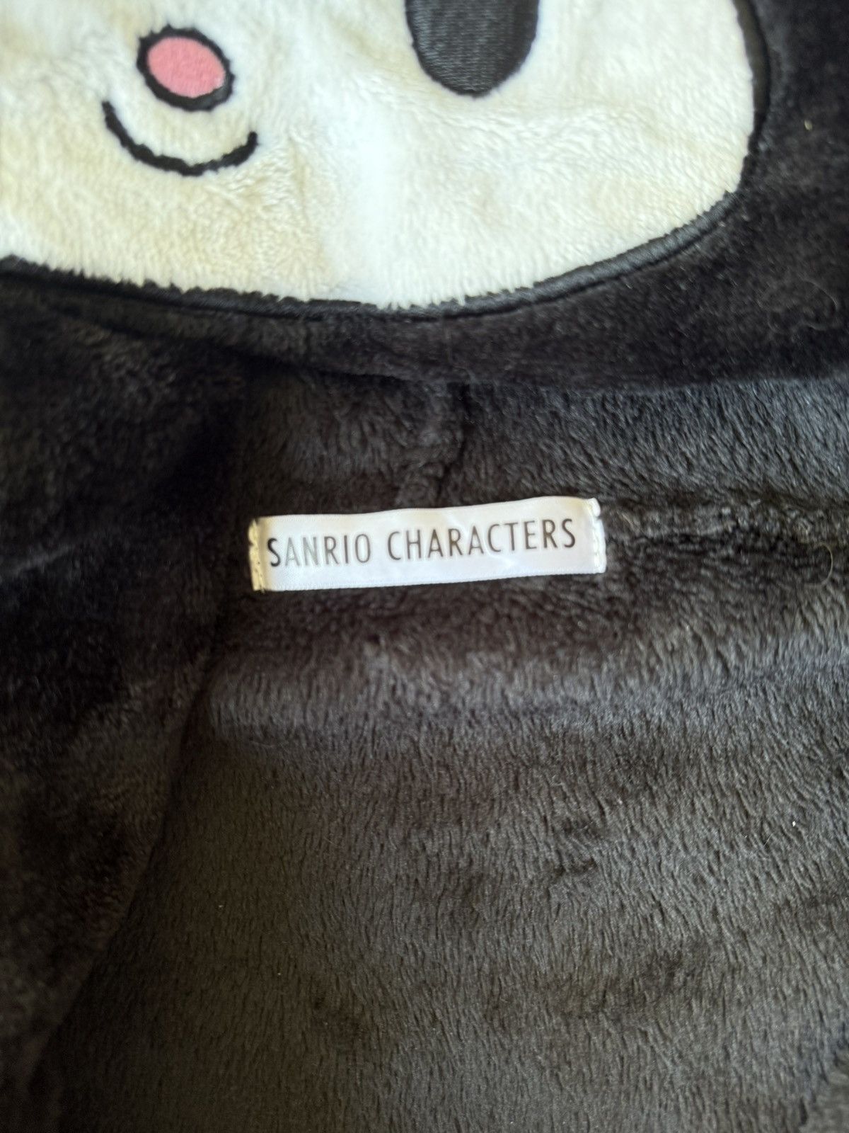 Japanese Brand × Vintage Sanrio Kuromi fleece hoodie (rare). Size US L / EU 52-54 / 3 - 5 Thumbnail