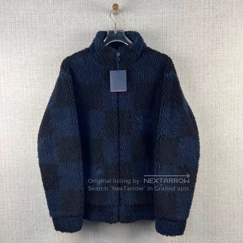 Louis Vuitton Louis Vuitton SS22 Signature Checkerboard Lambswool Zip-up Size US L / EU 52-54 / 3 - 1 Thumbnail