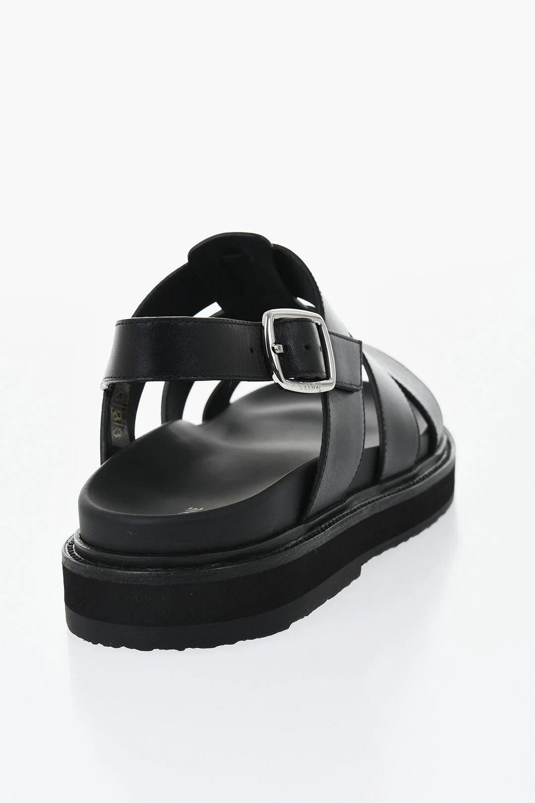 Celine og1mm0426 Leather Sandals in Black Size US 8 / EU 41 - 2 Thumbnail