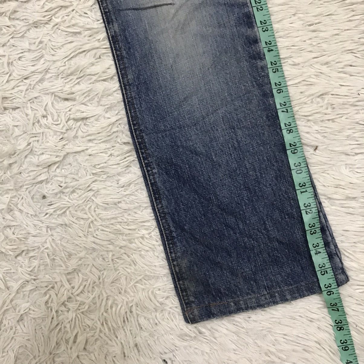 Designer 🔥Flare🔥 Vintage Alcali Distressed Denim Jeans Size US 29 - 21 Thumbnail
