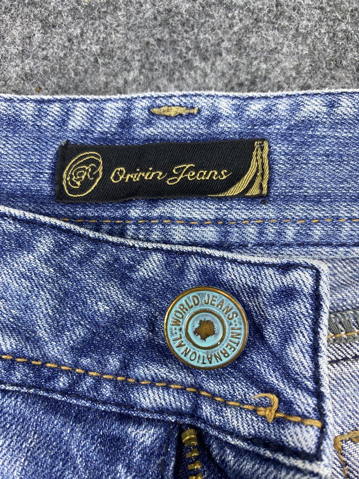 Japanese Brand × Jean Oririn Blue Wash bootcut Jeans - J997 Size 29" - 8 Thumbnail