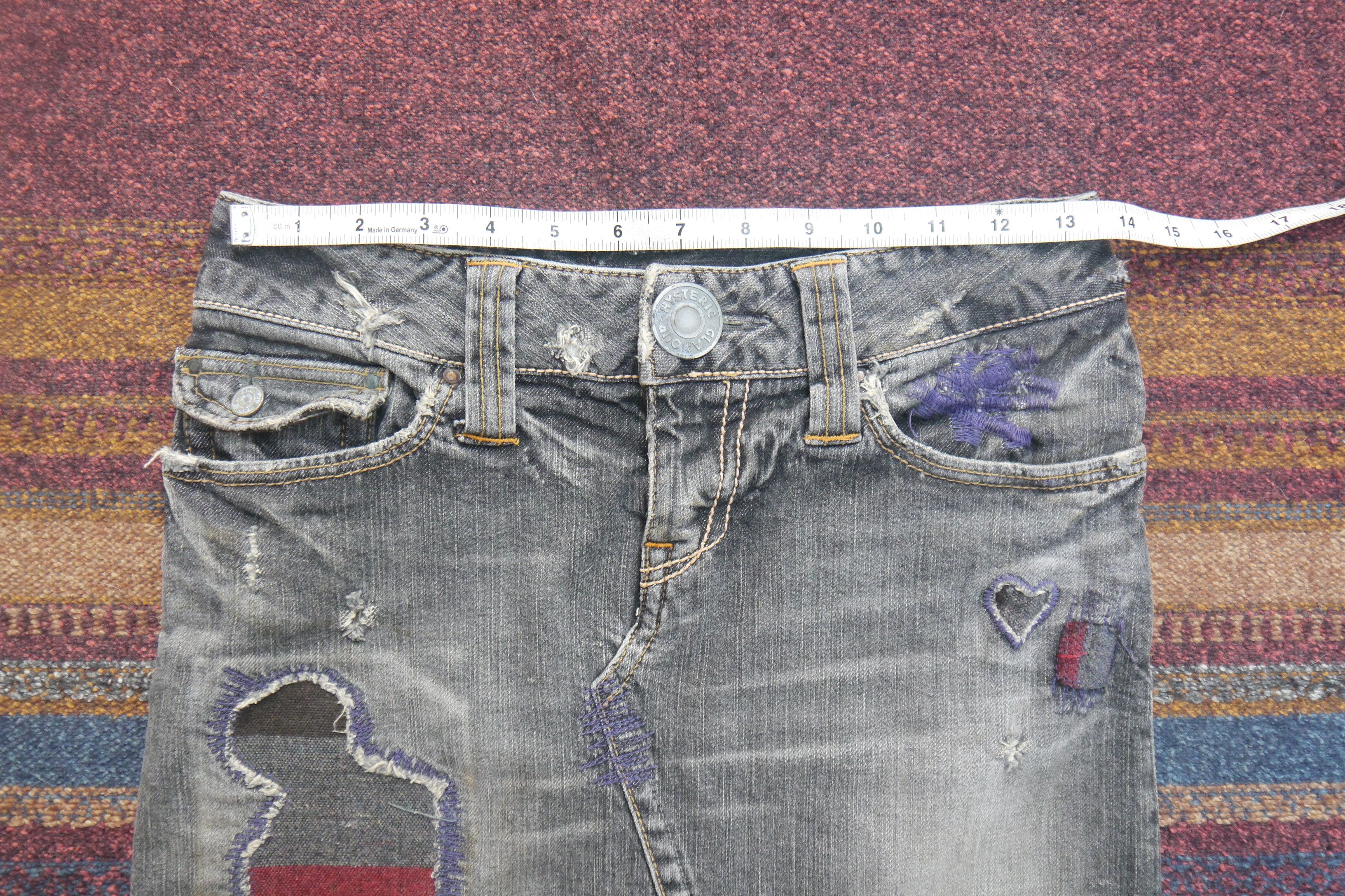 Hysteric Glamour (SK98) Hysteric Glamour Japan Black Washed Denim Skirt XS Size 27" / US 4 / IT 40 - 20 Thumbnail