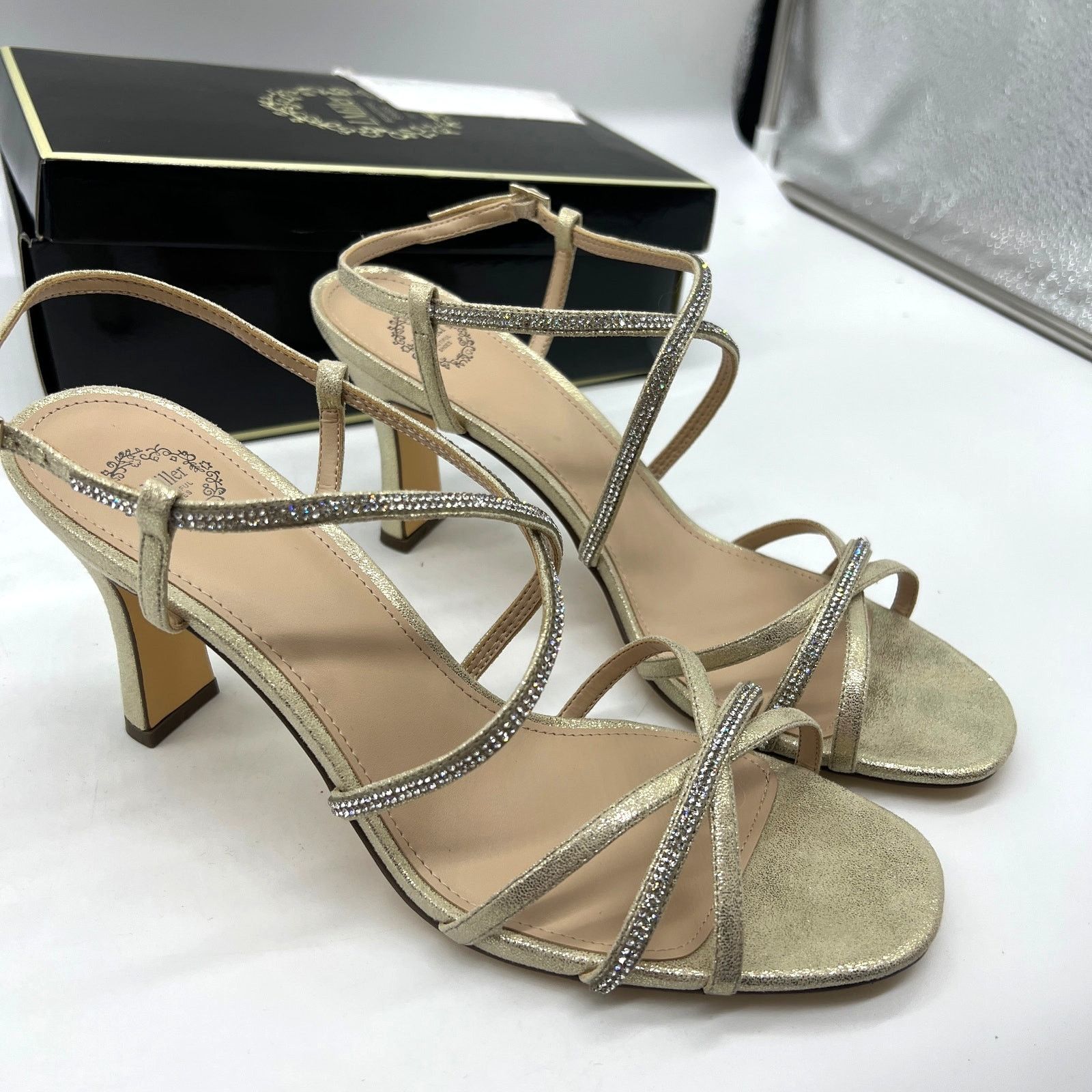 Other I. Miller Womens Andria Heeled Sandals Gold Size 11M Size US 11 / IT 41 - 2 Thumbnail