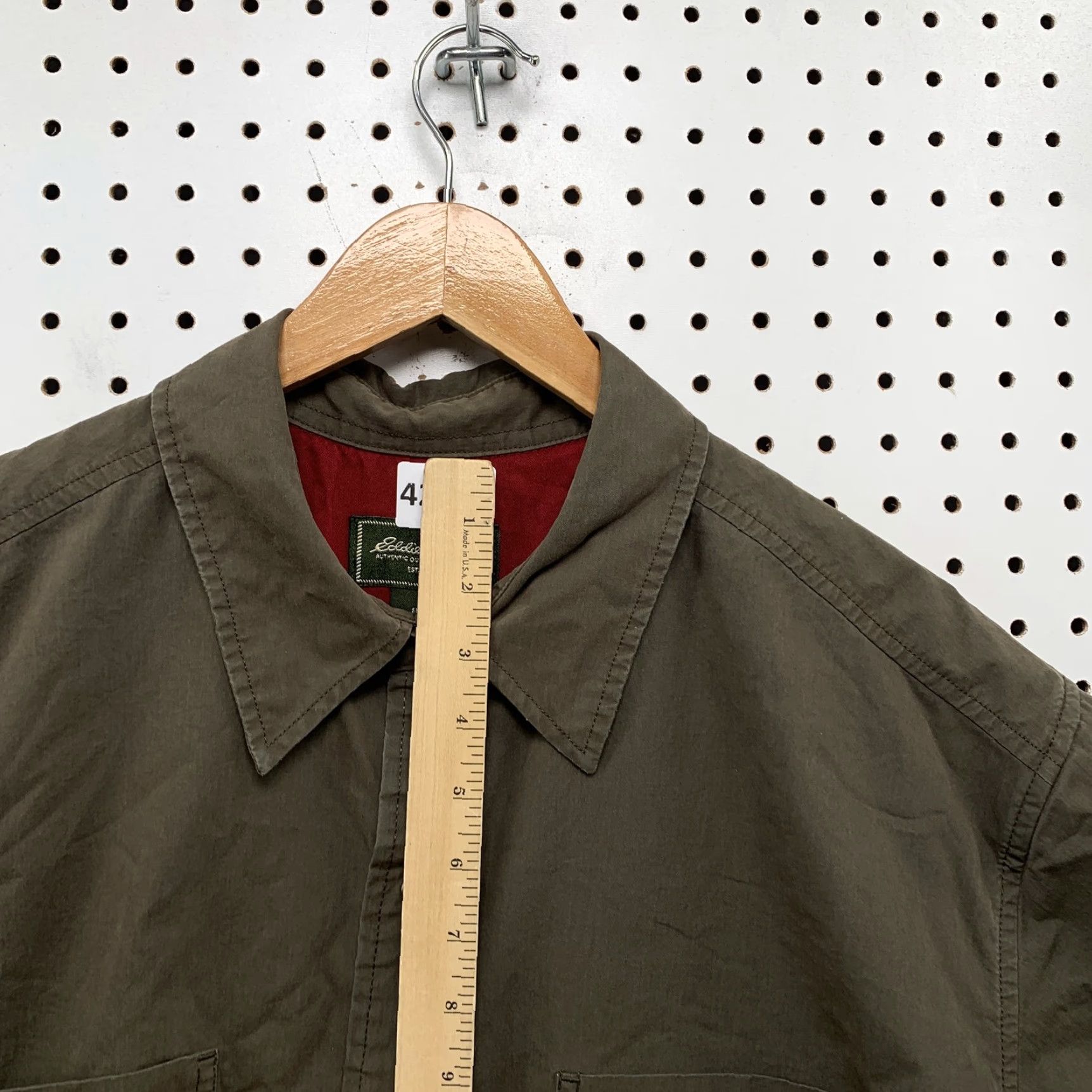 Eddie Bauer Eddie Bauer Outdoor Button-Up Shirt Shacket Men’s LT Large Tall Lined Green Casual Size US L / EU 52-54 / 3 - 5 Thumbnail