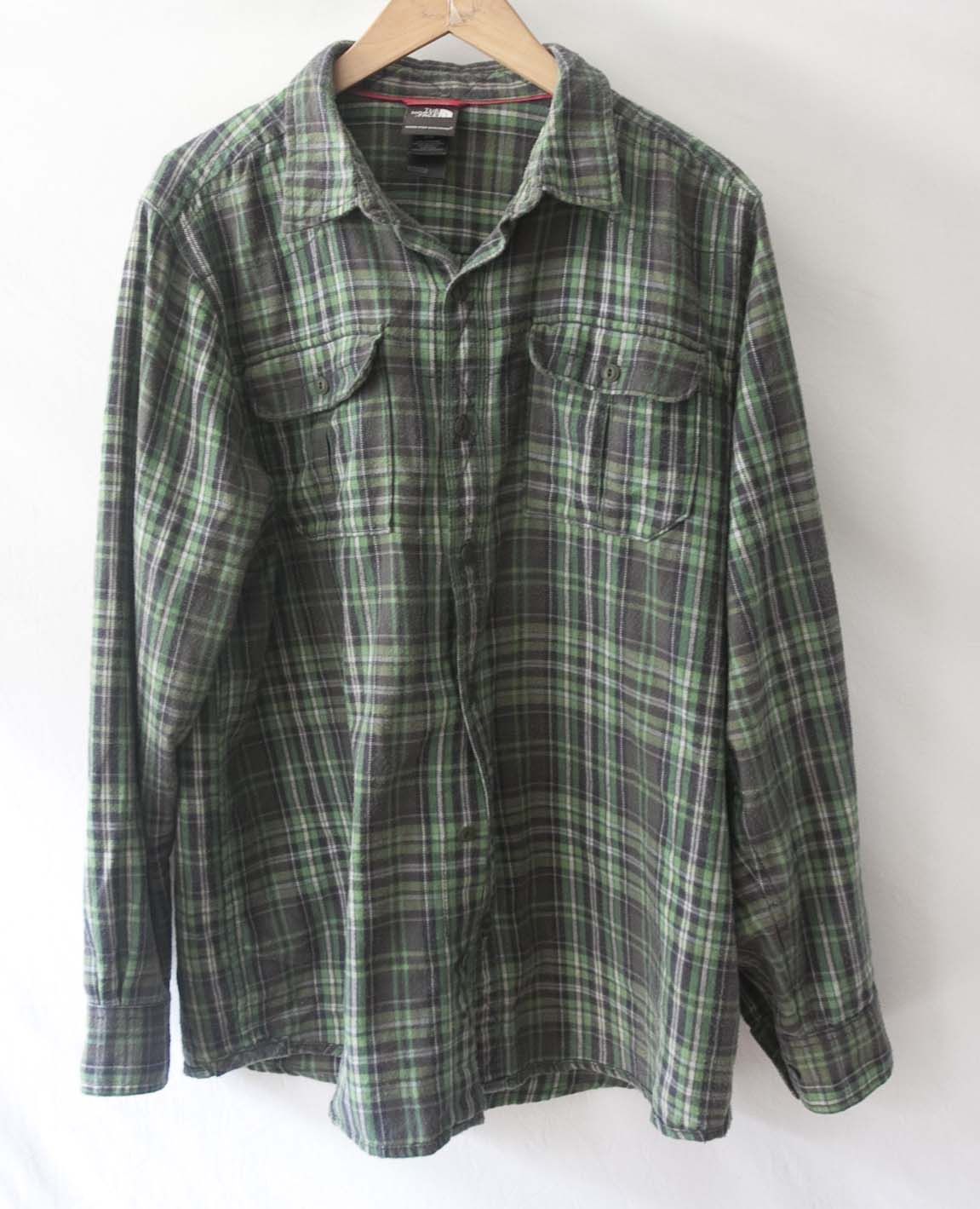 The North Face The North Face Shirt Flannel Green Plaid Size L Size US L / EU 52-54 / 3 - 1 Thumbnail