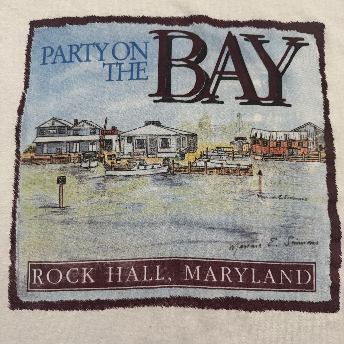 Vintage ONEITA • VNTG "Bay" Single Stitch Tee (XL) Size US XL / EU 56 / 4 - 4 Thumbnail
