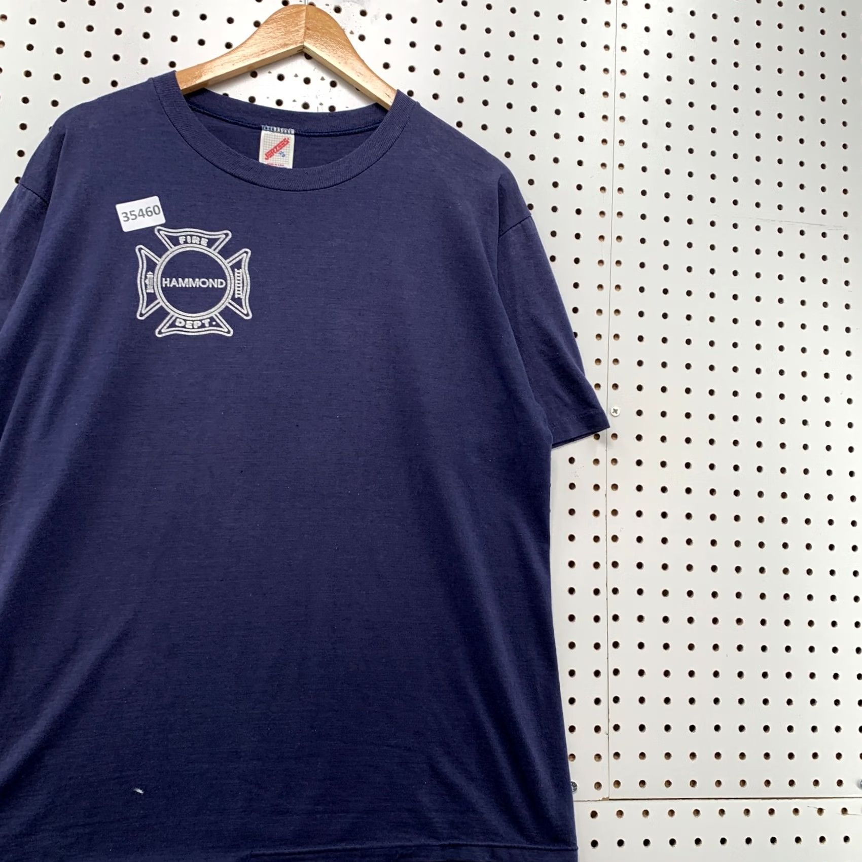 Jerzees VINTAGE Hammond Fire Department Shirt Mens XL Blue 90s Single Stitch USA T-Shirt Size US L / EU 52-54 / 3 - 4 Thumbnail