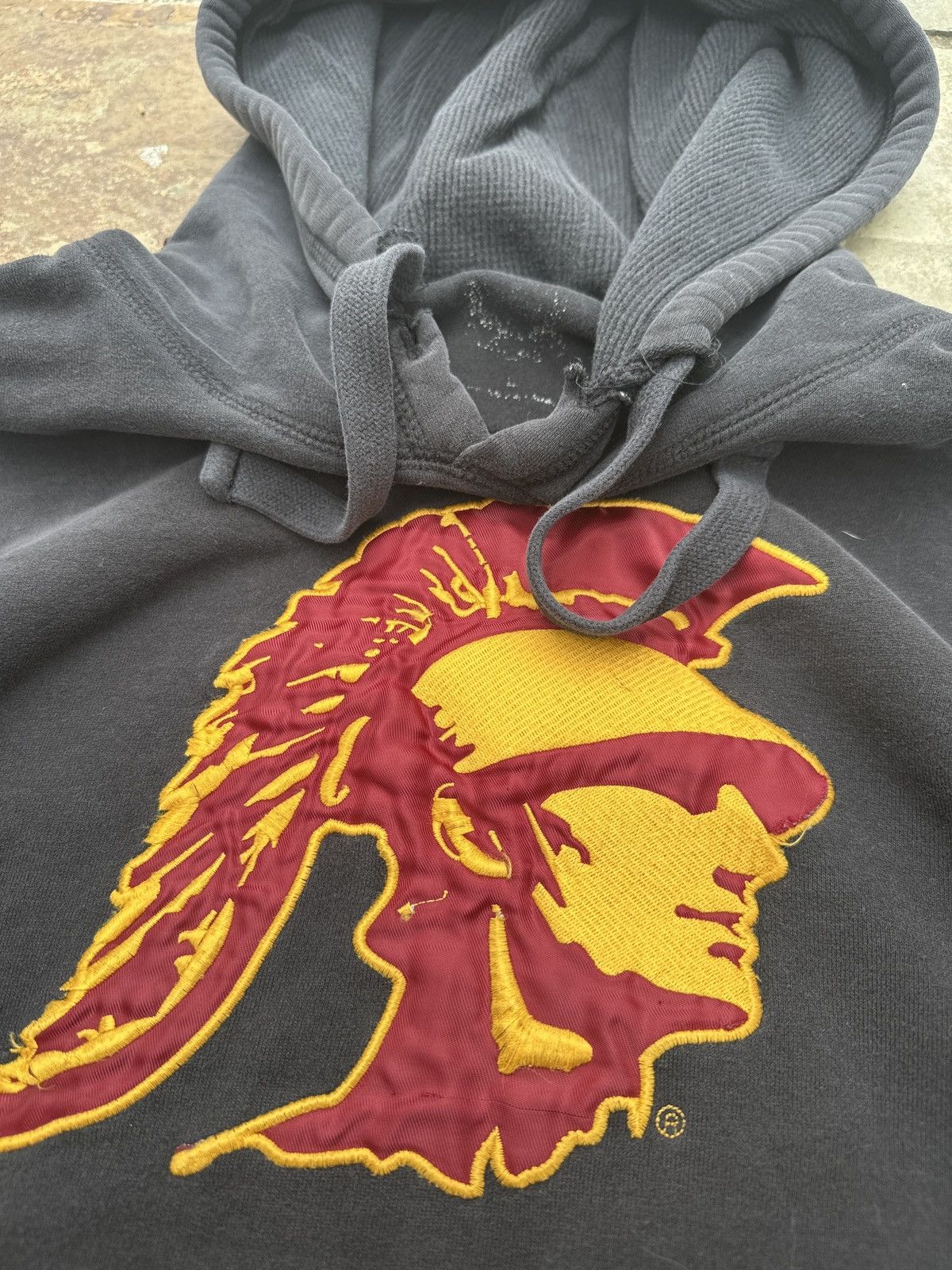 Vintage Vintage 90s USC College Black Hoodie Size US L / EU 52-54 / 3 - 2 Thumbnail