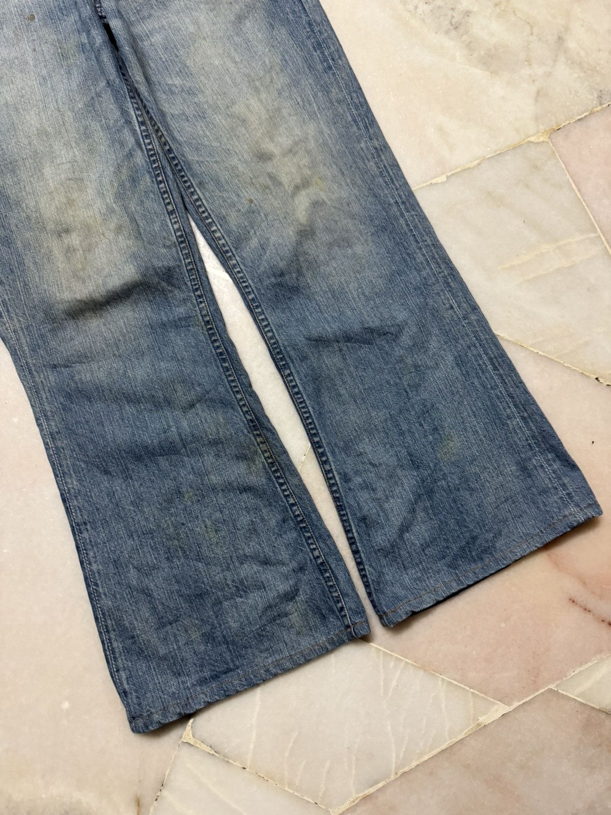 Levi's 💥FLARE💥90's LEVI'S RUSTY OVERALL RARE POCKET BOOTCUT MUDWASH Size US 30 / EU 46 - 5 Thumbnail