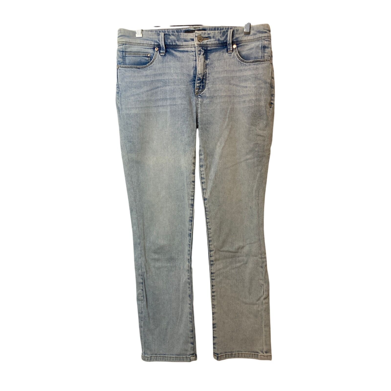 Chicos Chico’s So Slimming Crop Slim Straight Mid Rise Pants Jeans Size 27" / US 4 / IT 40 - 1 Thumbnail