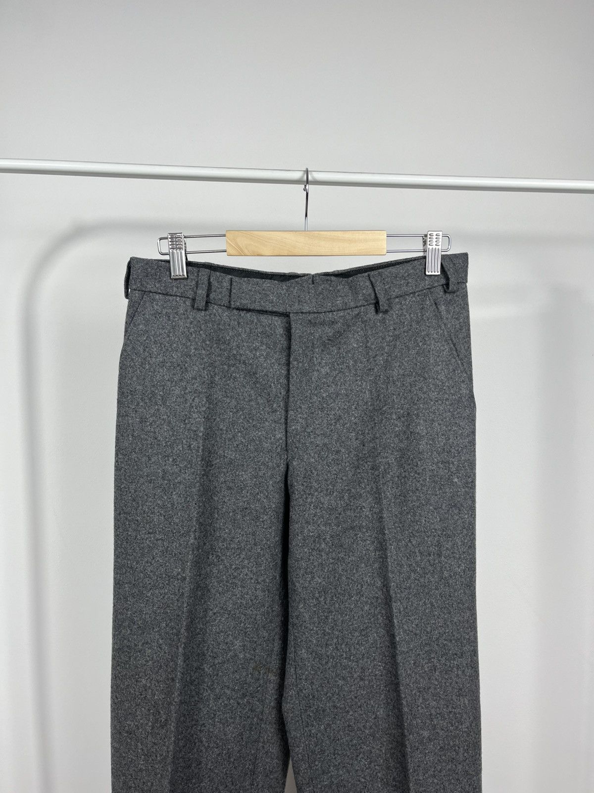 Other Vintage Grey Wool Trousers Classic Tailored Pants Retro Size US 31 - 2 Thumbnail