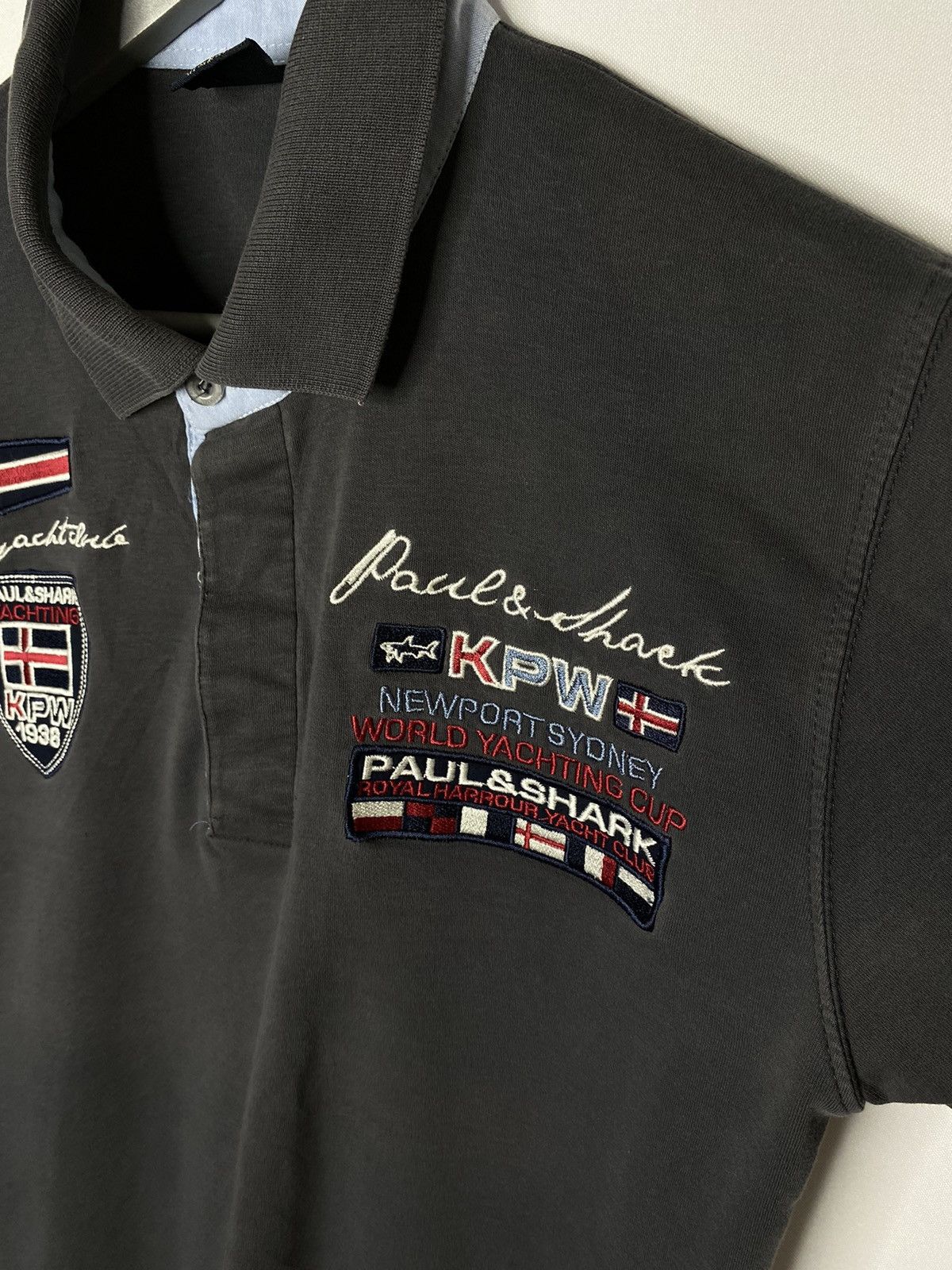 Paul & Shark × Vintage Vintage Paul & Shark Yachting Polo Shirt Short Sleeve Tee Size US L / EU 52-54 / 3 - 6 Thumbnail
