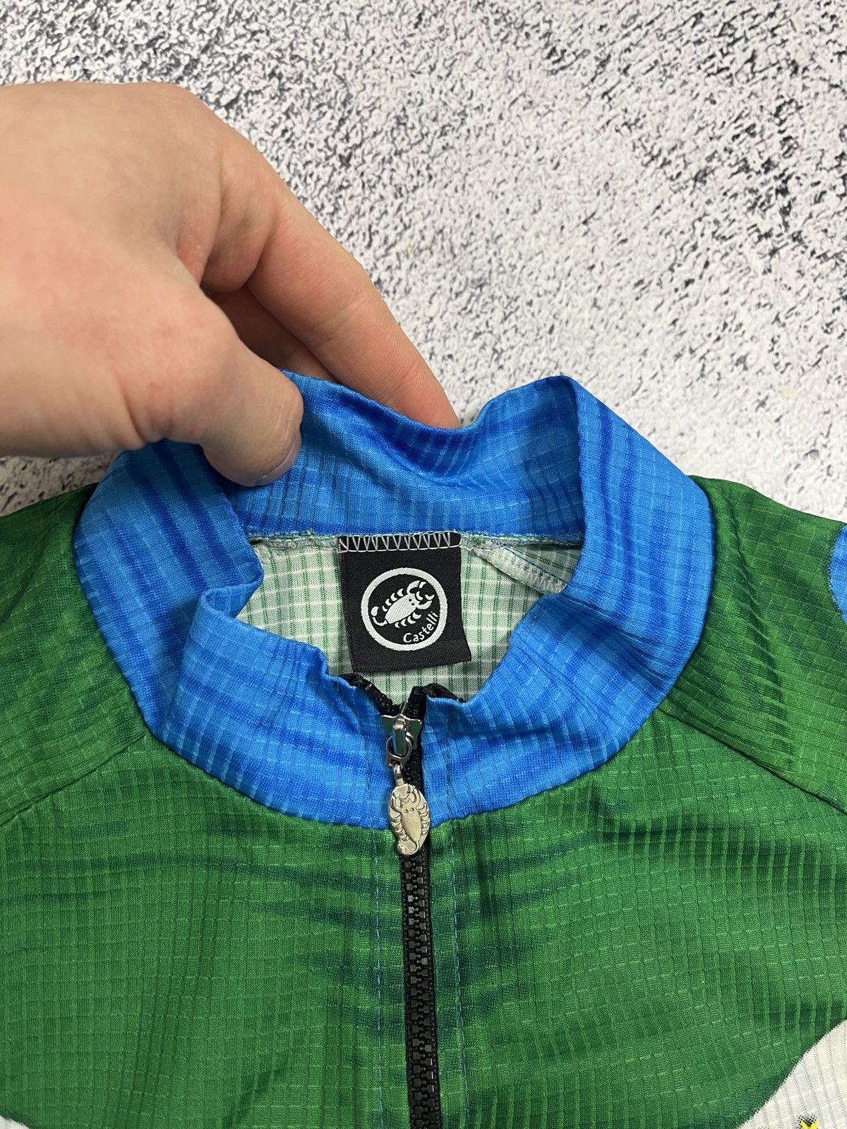 Vintage Castelli Italia Velo Cycling Jersey Crazy Overprint Rare Size US XL / EU 56 / 4 - 6 Thumbnail