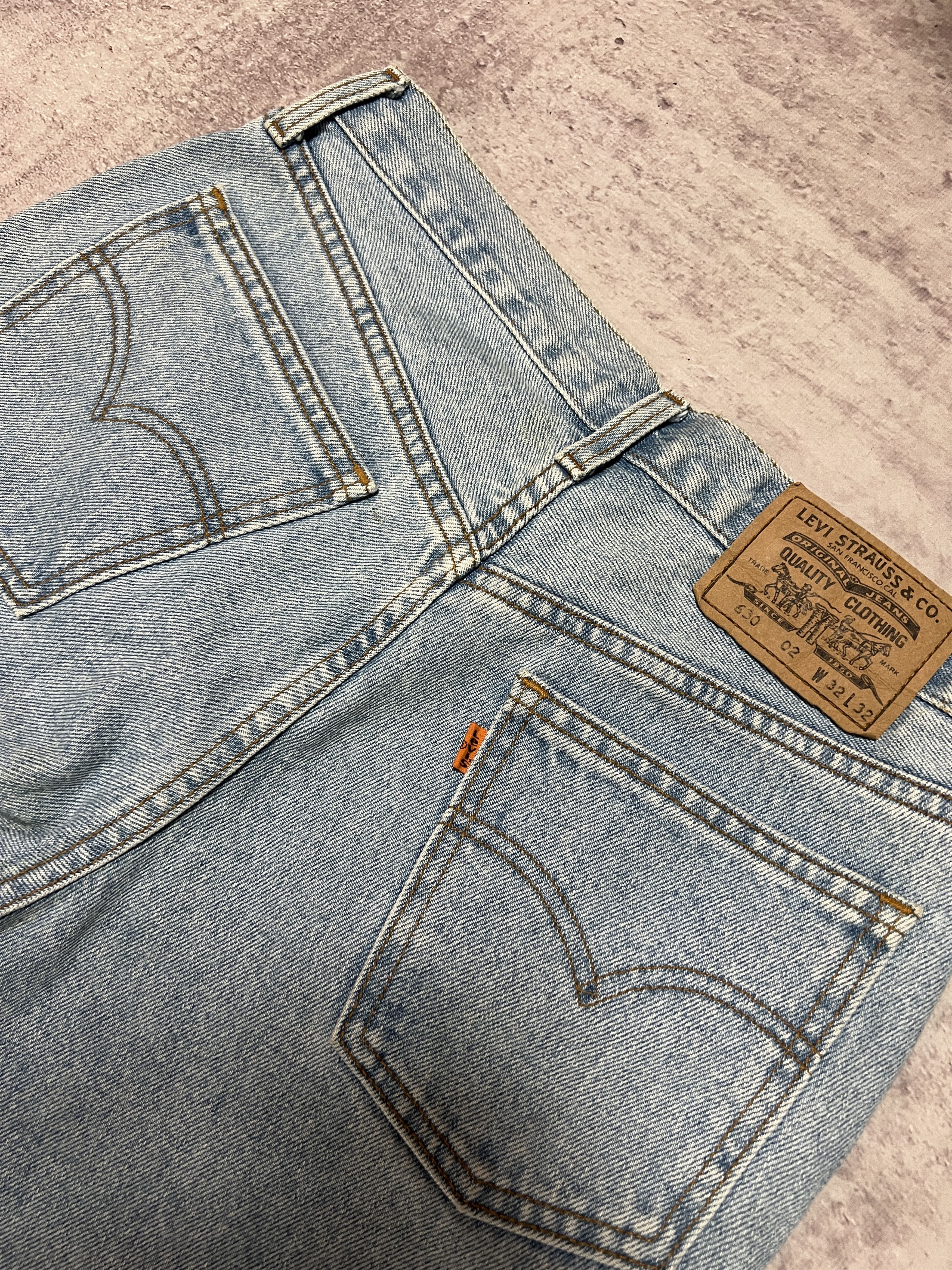 Levi's Vintage 90s Levis 630 Washed Denim Jeans size W32 L32 Size 32" / US 10 / IT 46 - 6 Thumbnail
