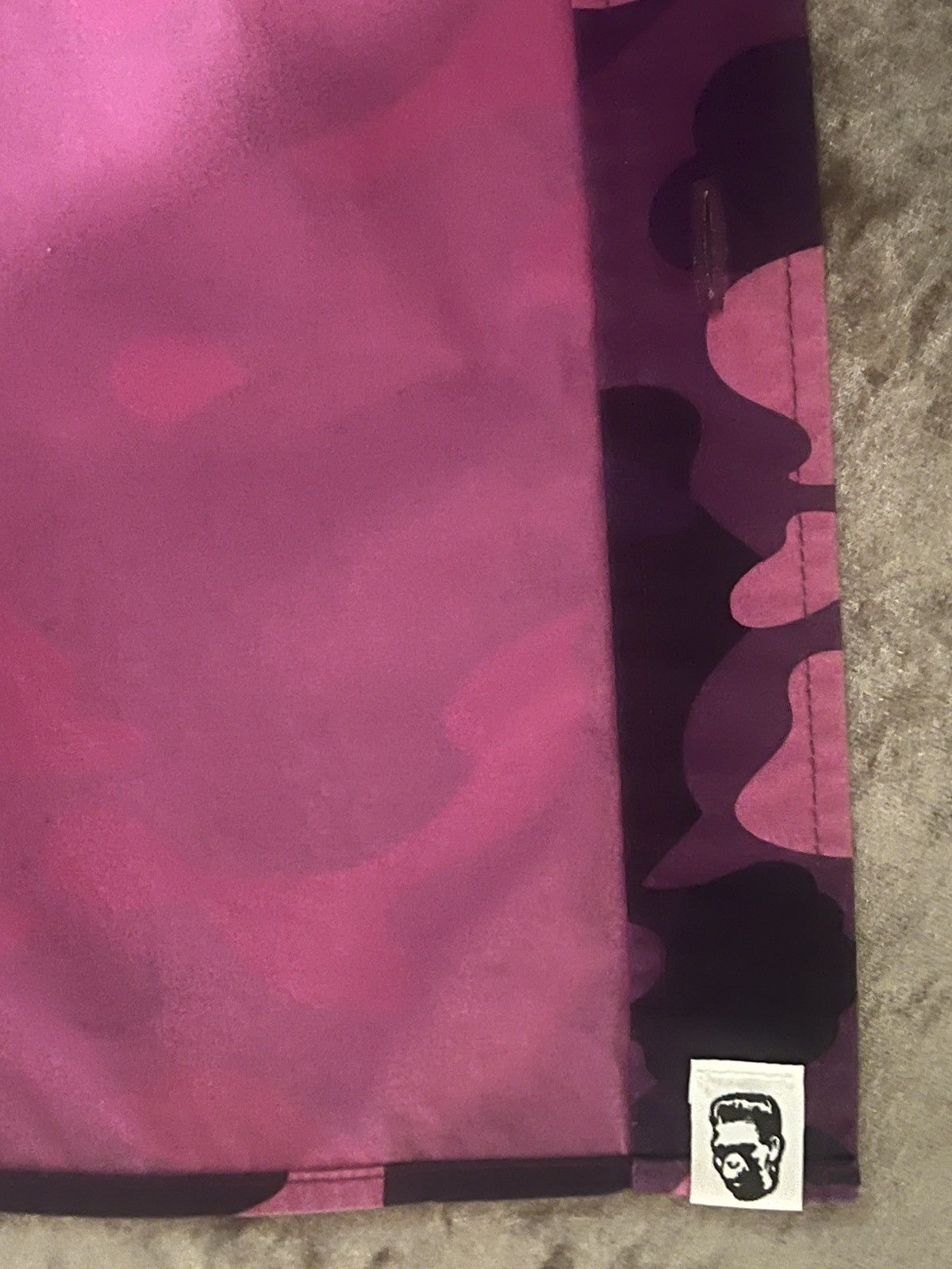 Bape Rare BAPE A Bathing Ape Purple Camo Shark Button Shirt Size US XL / EU 56 / 4 - 16 Thumbnail