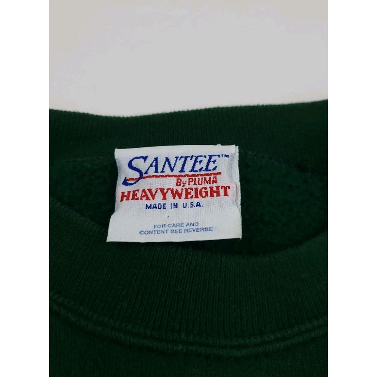Vintage VINTAGE Michigan State Spartans Sweatshirt Shirt Mens XL Green 90s Santee USA Made Pullover Crew Neck Long Sleeve Size US XL / EU 56 / 4 - 4 Thumbnail