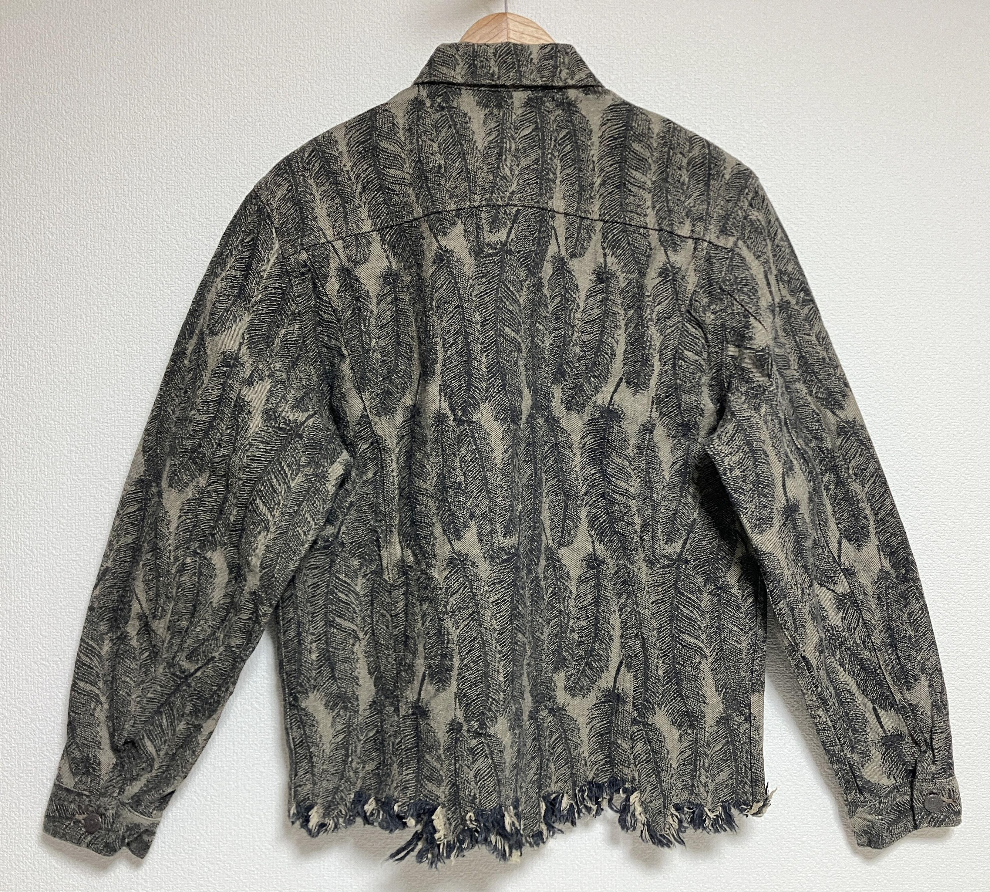 Kapital 12oz Magpie feather Denim 3rd Jacket black beige new