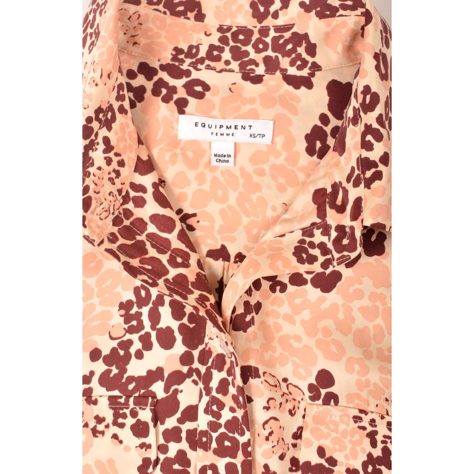 Equipment Equipment Slim Signature Silk-Blend Button-Up Shirt XS Womens Multicolor Silk Blend 62% Silk 38% Viscose 19-2-005216-E231 Size XS / US 0-2 / IT 36-38 - 3 Thumbnail