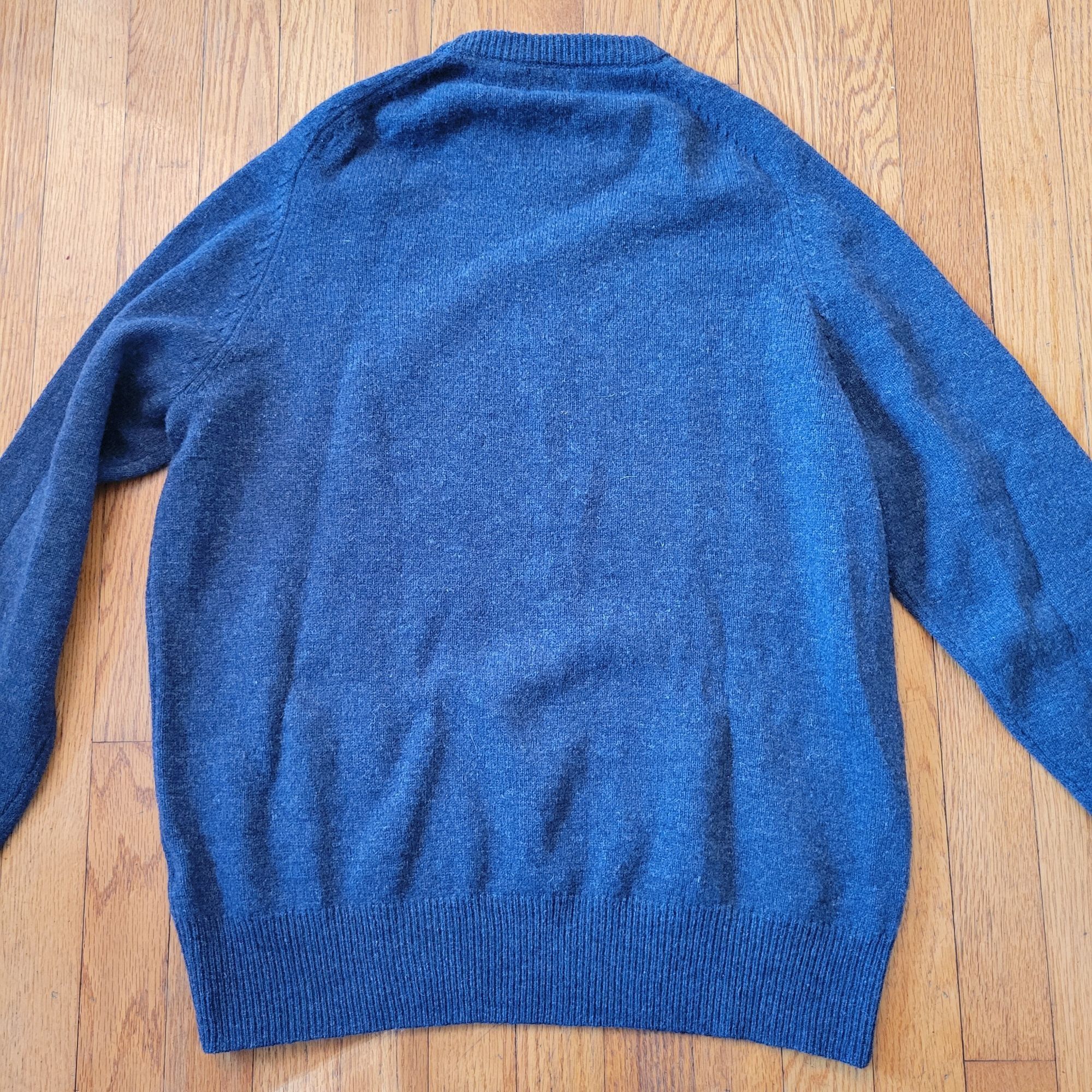 J.Crew J Crew Blue Lambs Wool Pullover Sweater L Preppy Academia Tw Size US L / EU 52-54 / 3 - 3 Thumbnail