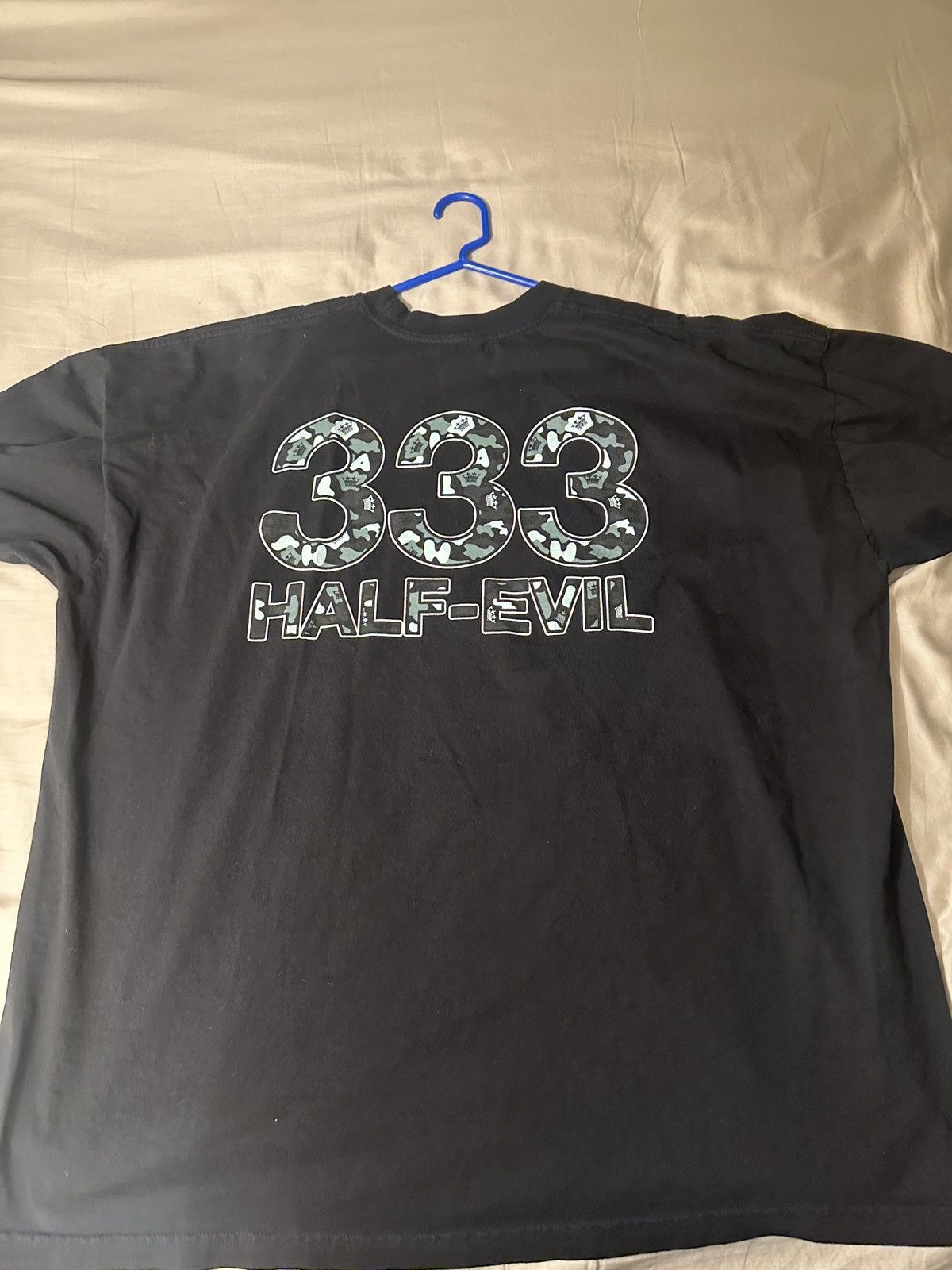 Half Evil Half evil 333 logo camo T-shirt Size US XXL / EU 58 / 5 - 2 Thumbnail