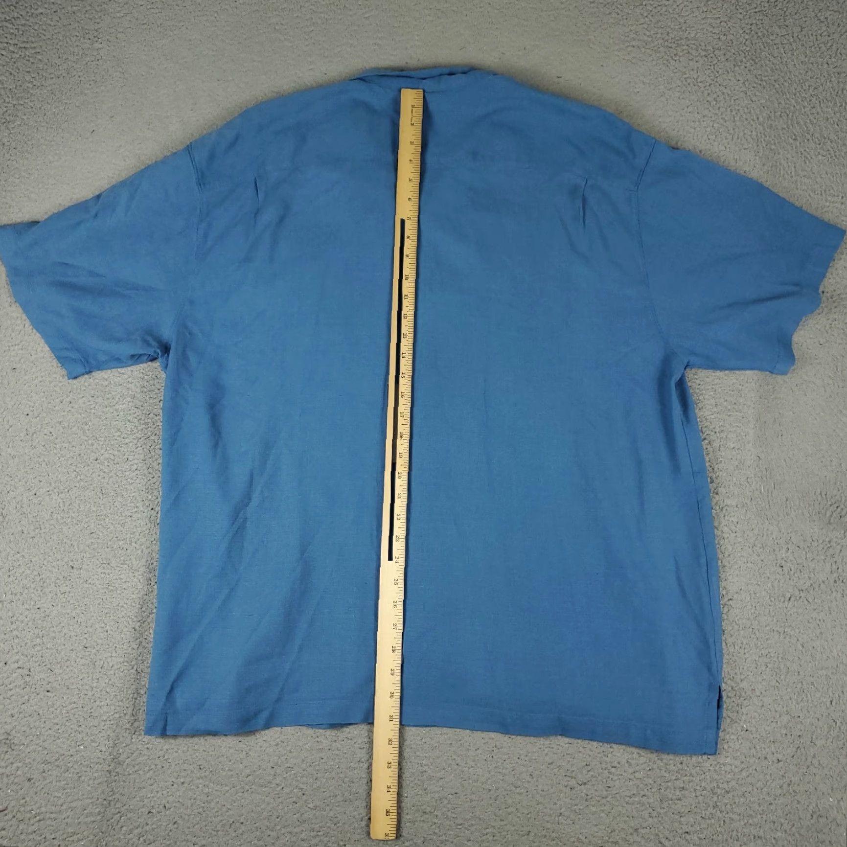 Tommy Bahama Tommy Bahama Shirt Mens 2XL Blue Silk Hawaiian Button-Up Short Sleeve, Button-Up, Tommy Bahama, Silk, Hawaiian, Blue, 2XL, Mens Size US XXL / EU 58 / 5 - 4 Thumbnail