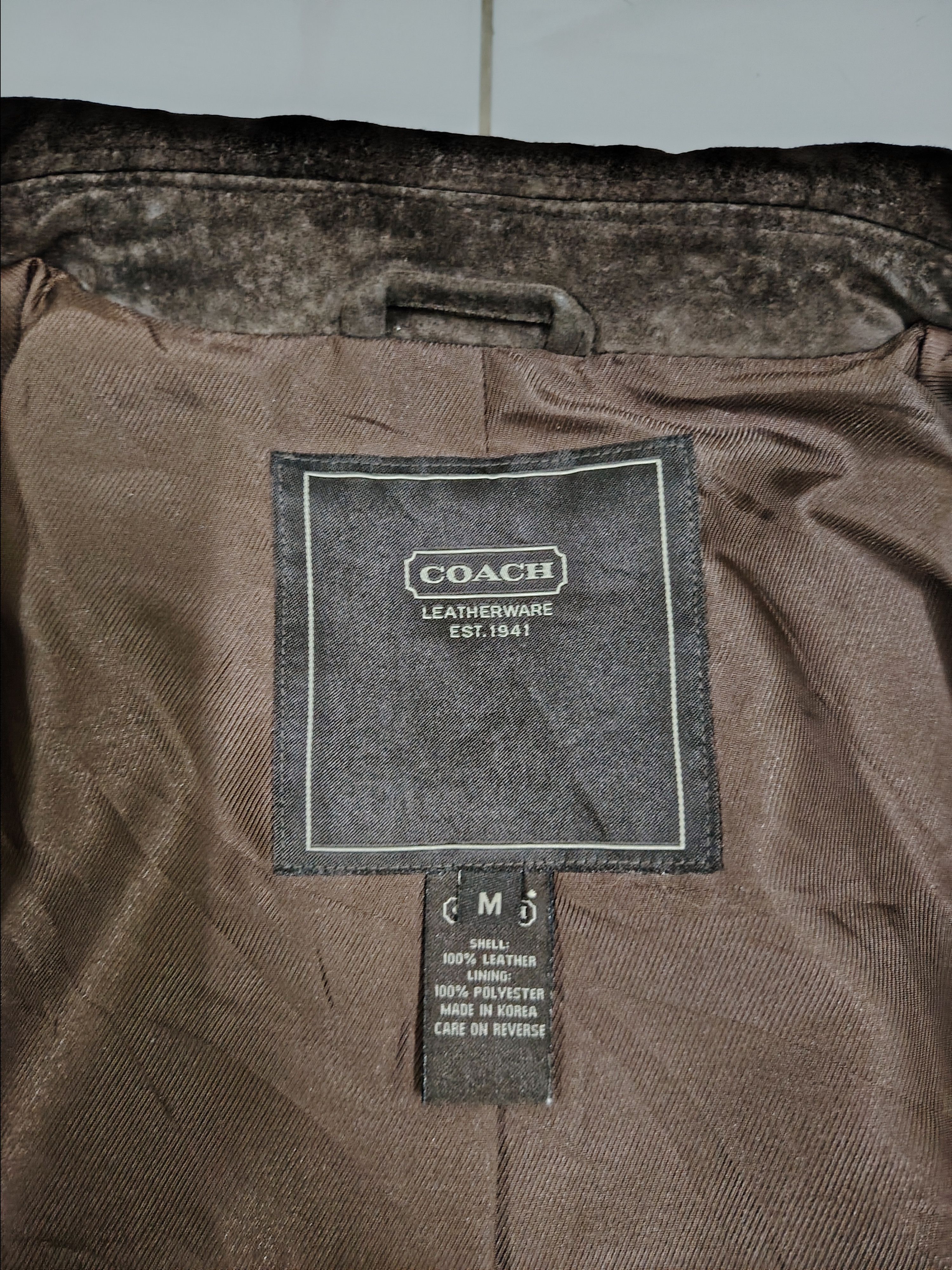 Coach Coach Suede Leather Button Up Jacket Size M / US 6-8 / IT 42-44 - 9 Thumbnail