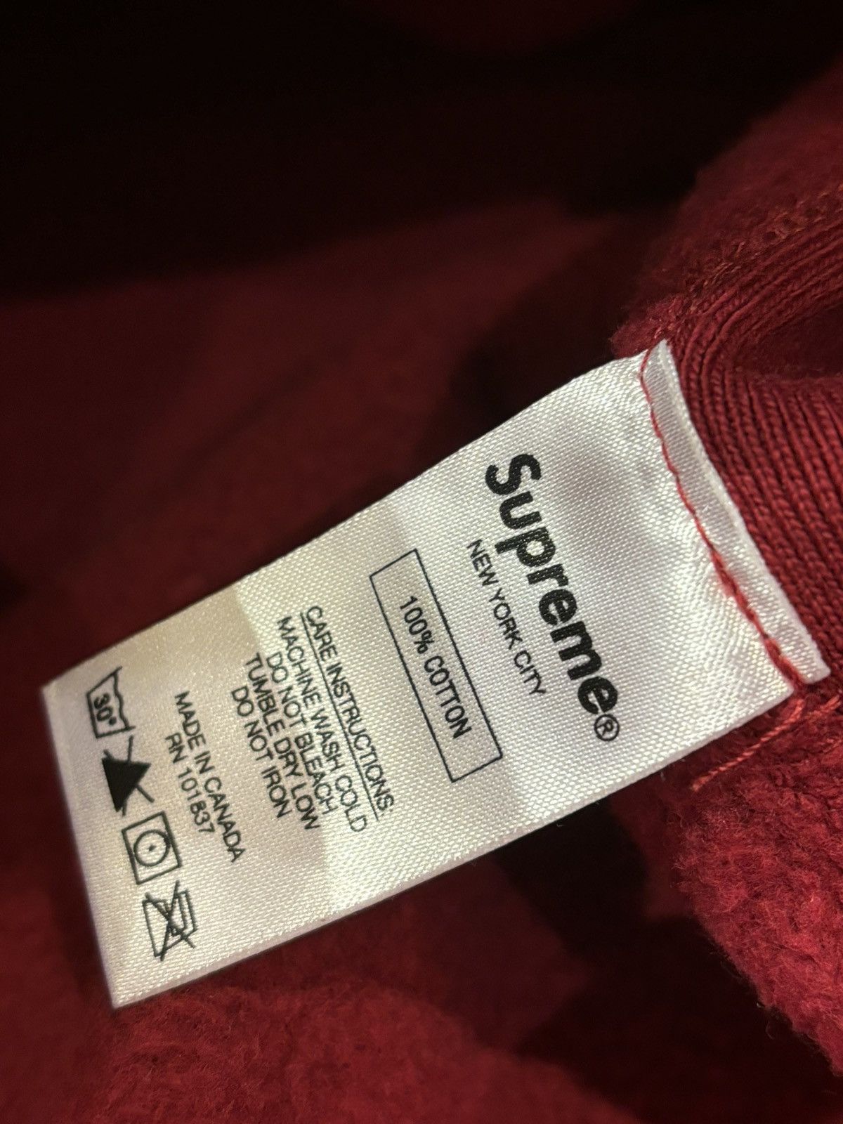 Supreme Supreme Van Gogh Hoodie Maroon Size US M / EU 48-50 / 2 - 6 Thumbnail