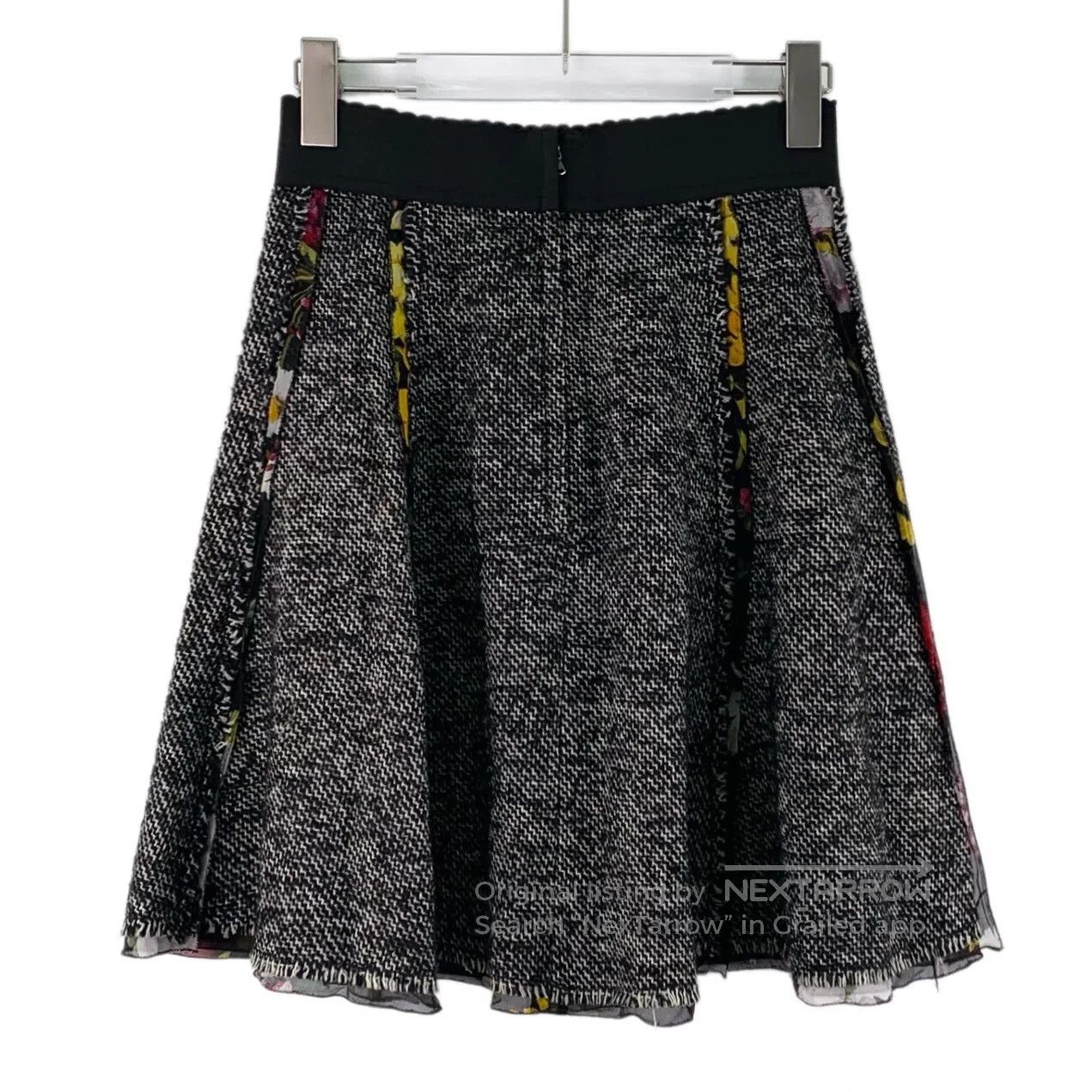 Dolce & Gabbana Dolce Gabbana Black casual woolen half skirt short skirt| Size 37" - 2 Thumbnail