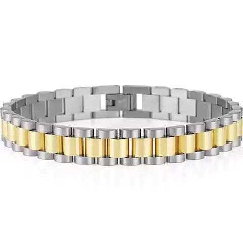 Other Two-Tone Colour Plated Stainless Steel Bracelet Size ONE SIZE - 2 Thumbnail