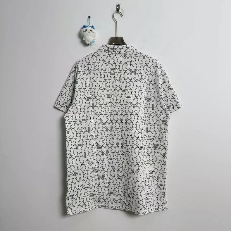 Givenchy Givenchy Five-pointed star lettering all-over printed polo Size US XL / EU 56 / 4 - 2 Thumbnail