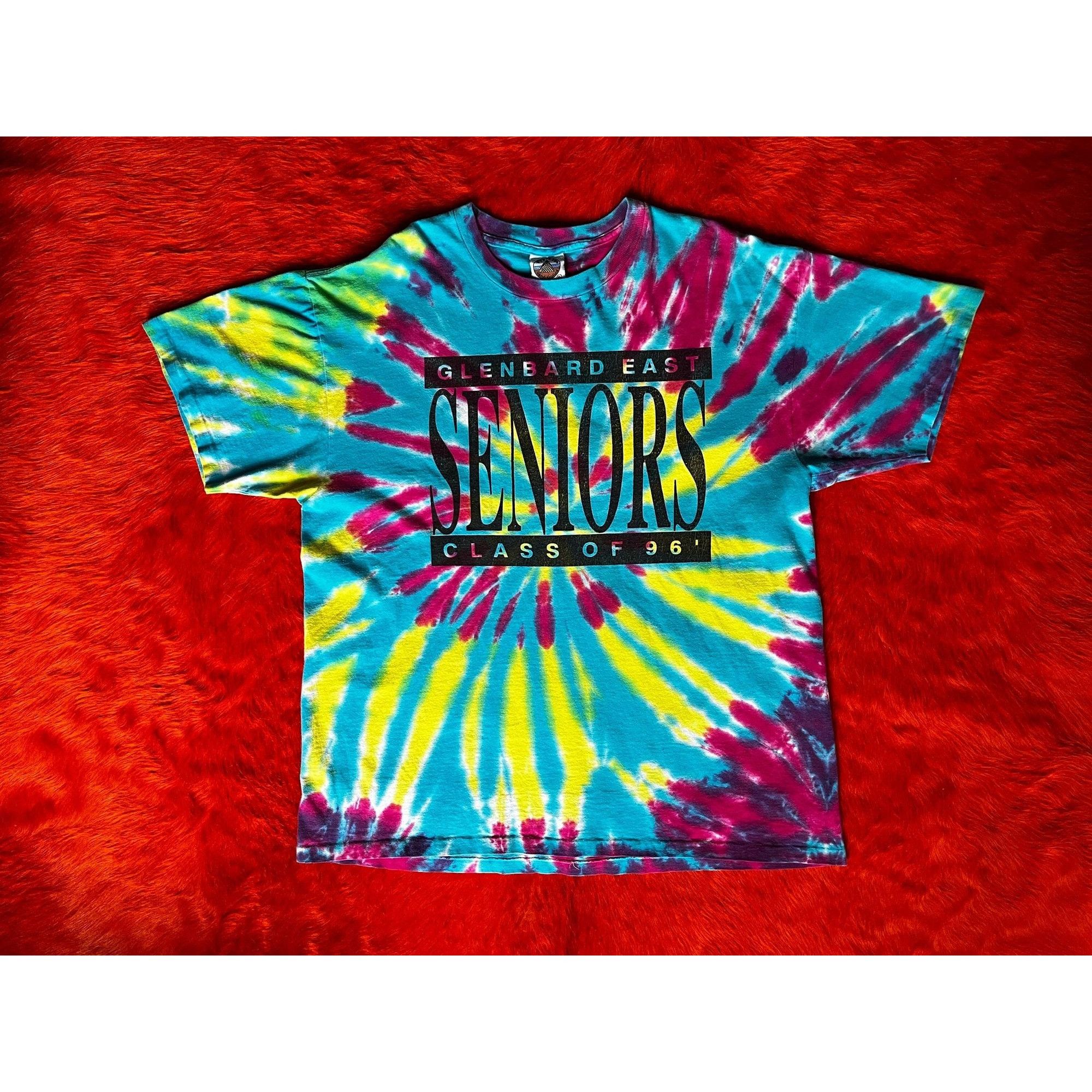 Vintage 90s vintage tie dye graphic tee senior tour t shirt 1996 Size US XL / EU 56 / 4 - 4 Thumbnail