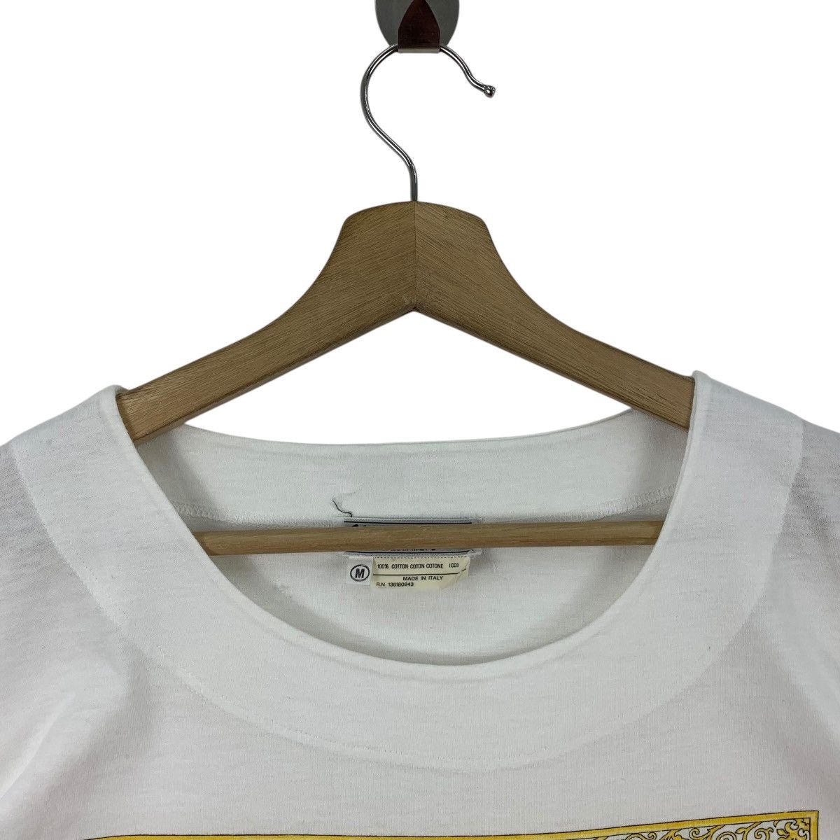Designer × Salvatore Ferragamo × Vintage Vintage SALVATORE FERRAGAMO Horse printed crop top tee Size M / US 6-8 / IT 42-44 - 8 Thumbnail