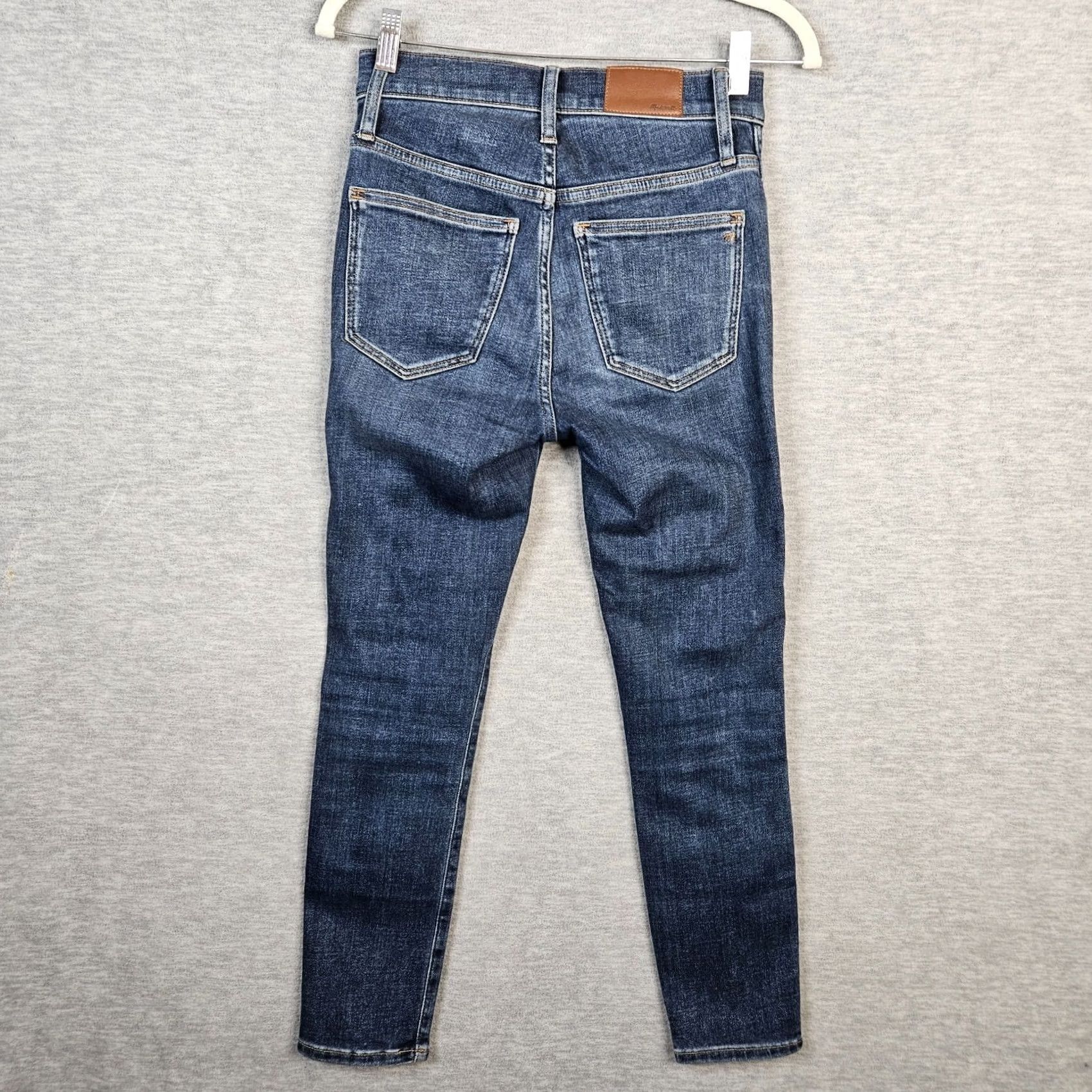 Madewell Madewell Jeans 25 Petite 10" High Rise Skinny Five Pockets Blue Denim Vintage No Size 42" / US 20 - 2 Thumbnail
