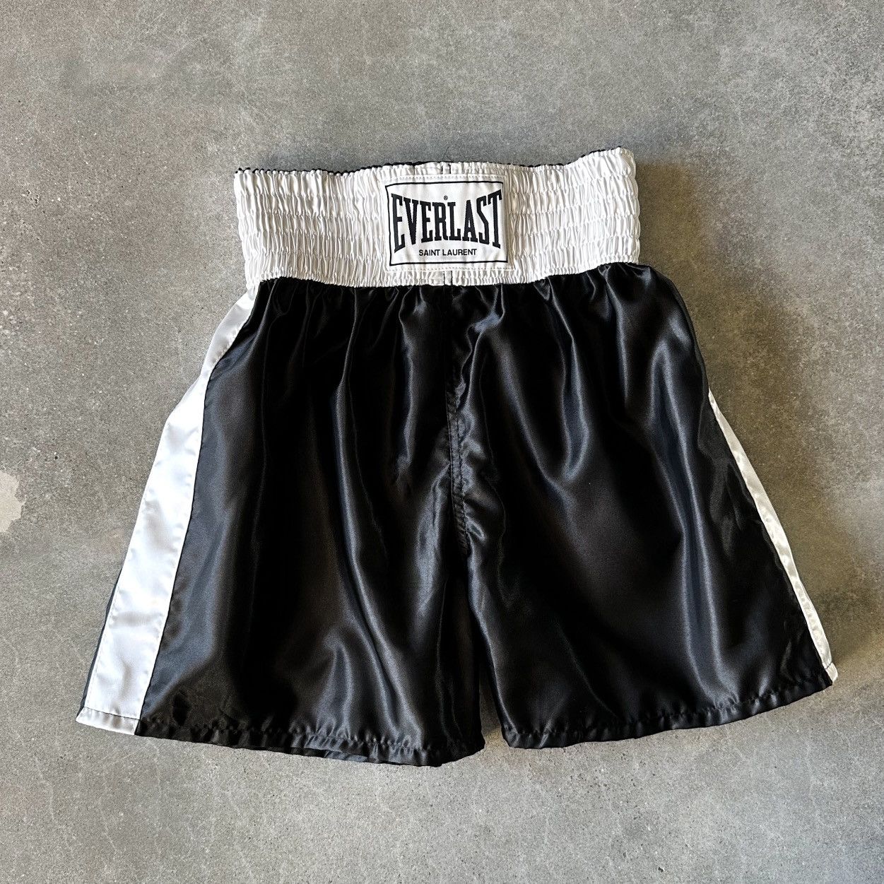 Saint Laurent Paris Saint Laurent x Everlast 2019 Satin Muay Thai Boxing Shorts Size US 32 / EU 48 - 1 Thumbnail