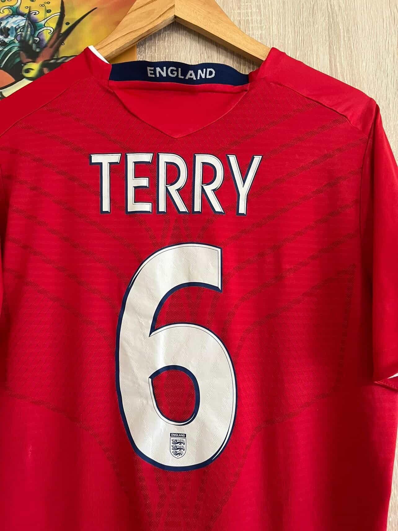 Umbro Umbro England 2008/2010 John Terry Football Shirt 🔥💥 Size US M / EU 48-50 / 2 - 2 Thumbnail