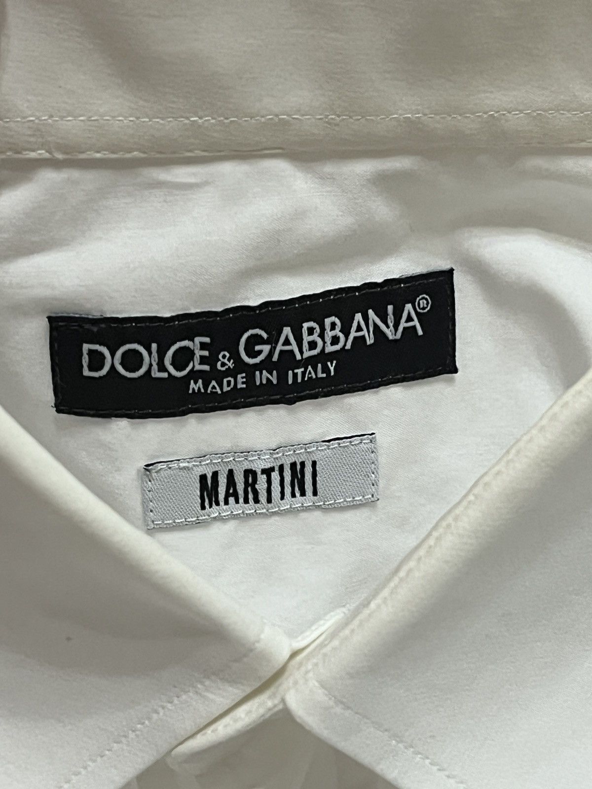 Dolce & Gabbana Dolce & Gabbana Martini White Dress Shirt Made in Italy Size M / US 6-8 / IT 42-44 - 3 Thumbnail