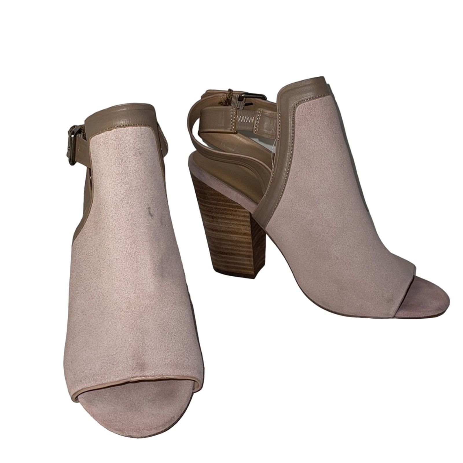 Joe's Joe’s Jeans Peep Toe Slingback Stack Heel Booties Size 9 Size US 9 / IT 39 - 9 Thumbnail
