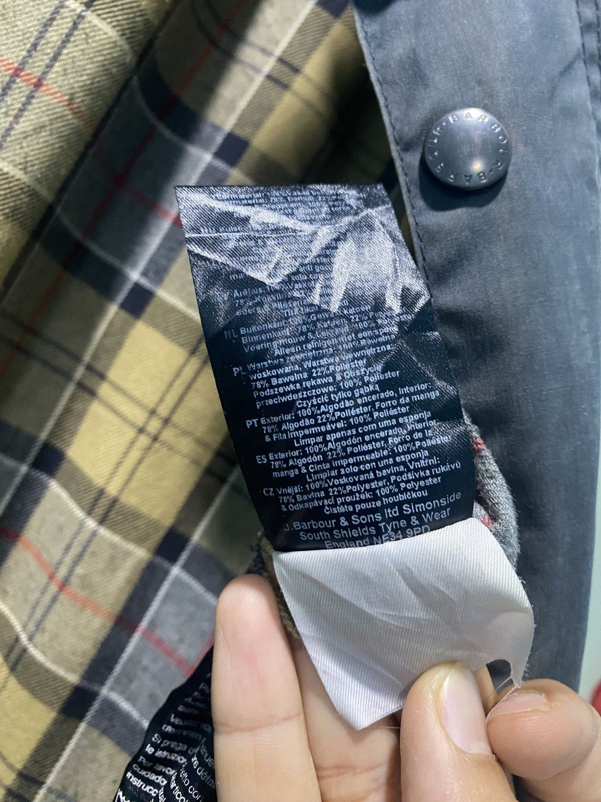 Barbour Aw16 Barbour Tartan Waxed Cotton Jacket Made England Size US XXL / EU 58 / 5 - 10 Thumbnail