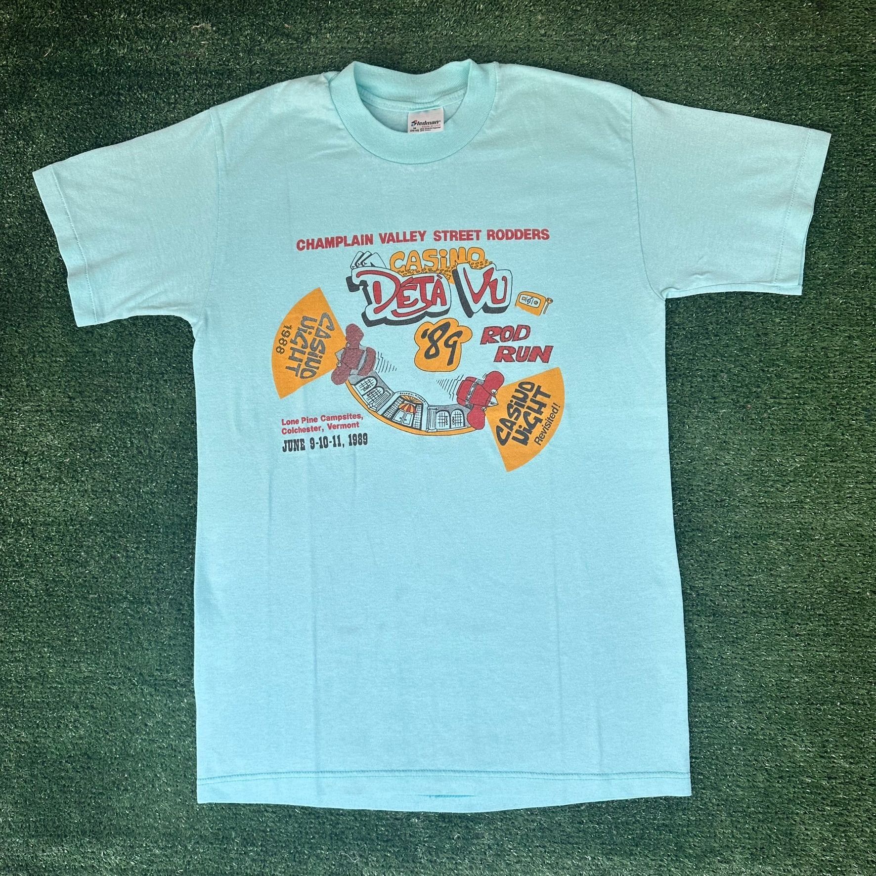 Vintage Vintage 80s Champlain Valley Hot Rod Run T-Shirt 1989 Paper Size US M / EU 48-50 / 2 - 1 Thumbnail
