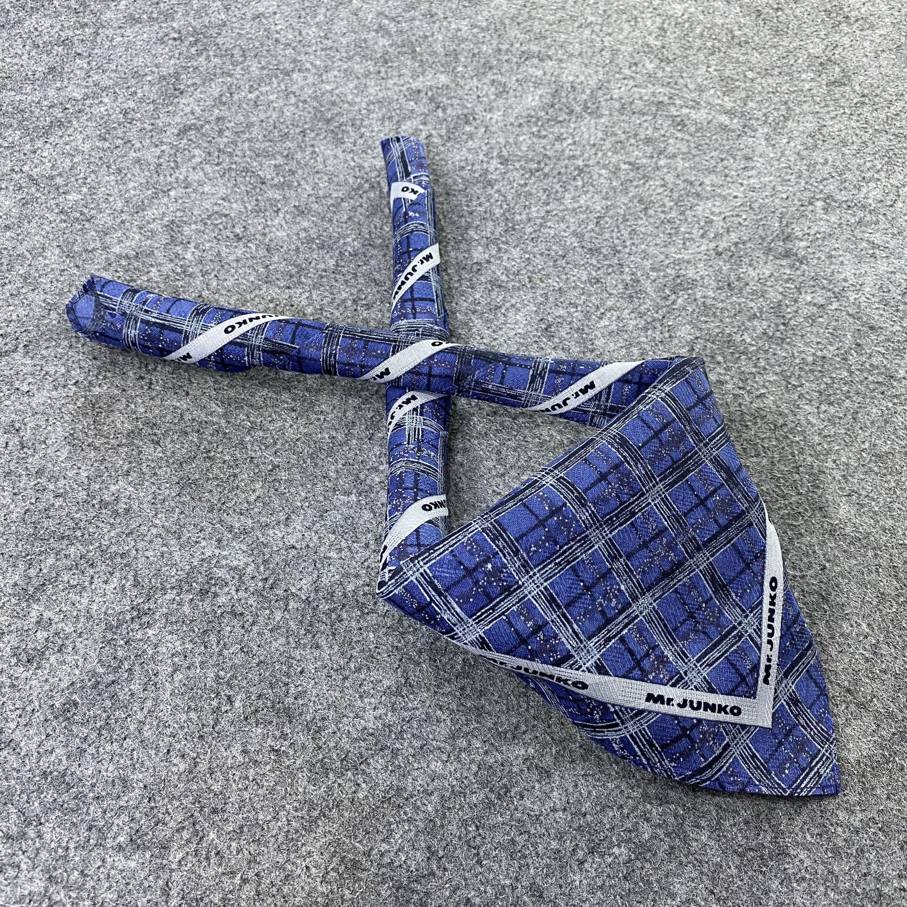 Japanese Brand Mr.Junko Handkerchief Neckerchief Bandana-B1714 Size ONE SIZE - 1 Thumbnail