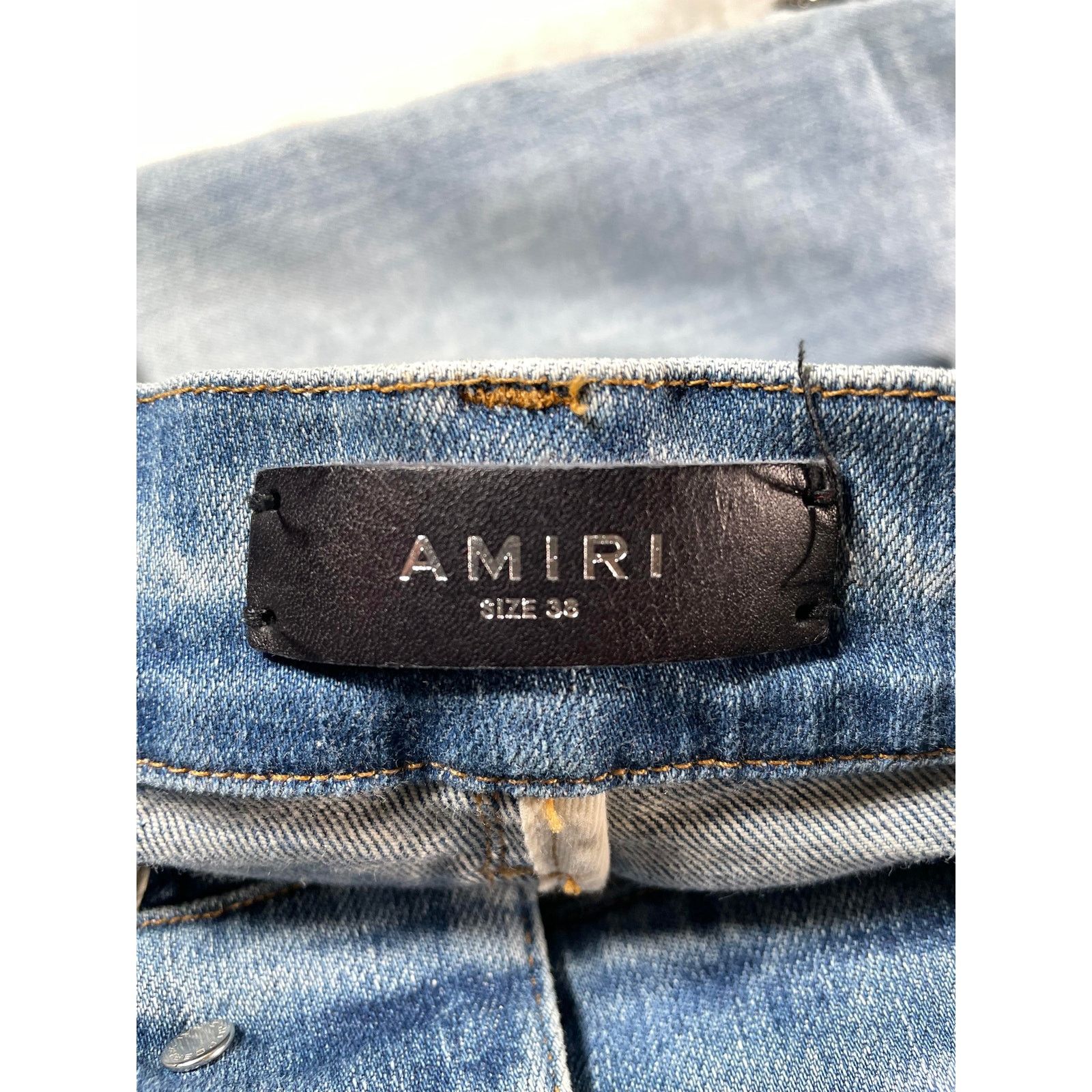 Amiri Amiri Mx2 "Honey Comb" Light Wash Jeans Size US 36 / EU 52 - 3 Thumbnail