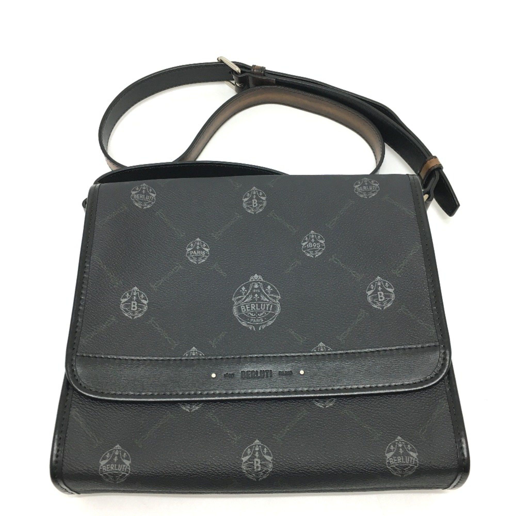 Berluti Berlutti Bag Messenger Shoulder Bag Black SilverHardware Size ONE SIZE - 1 Thumbnail