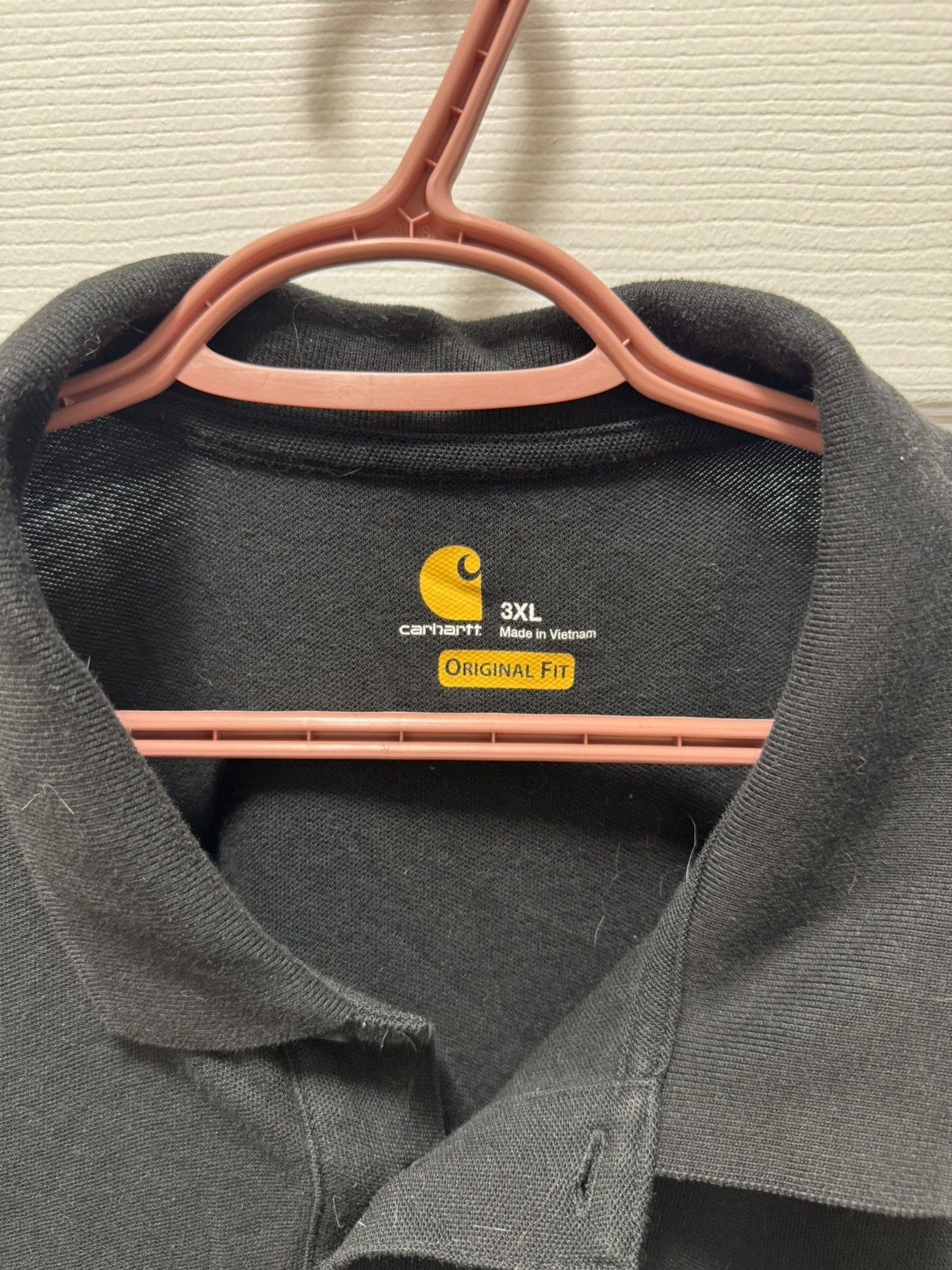 Carhartt Carhartt Black Original Oversized Black Polo Workshirt Size US XXL / EU 58 / 5 - 3 Thumbnail