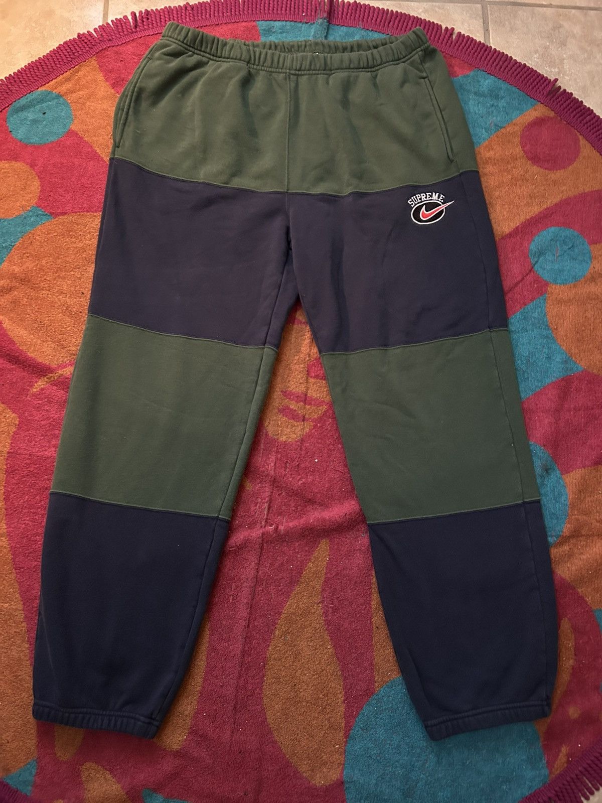 Supreme Supreme SS19 Stripe Sweatpants Size US 34 / EU 50 - 1 Thumbnail
