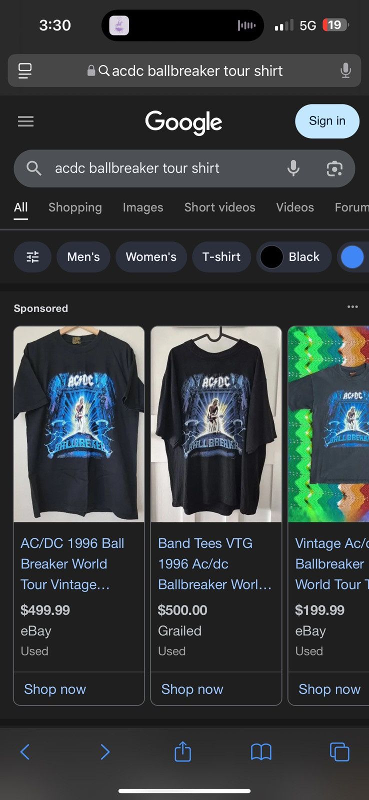 AC/DC AC/DC 1996 Ballbreaker World Tour Vintage Tee Size US XL / EU 56 / 4 - 8 Thumbnail